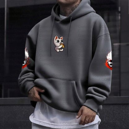 Unisex Anime Graphic Streetwear Wintage Plush Hoodie