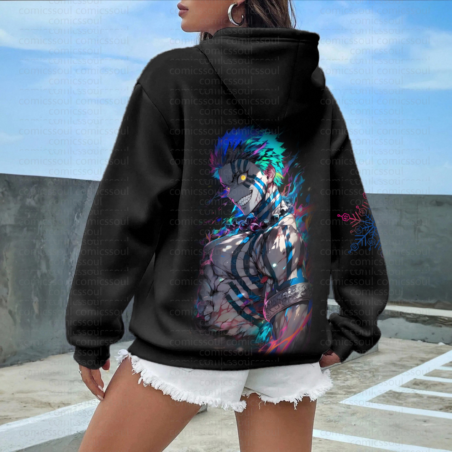 " Demon Slayer " Anime Inspired Vintage Hoodie