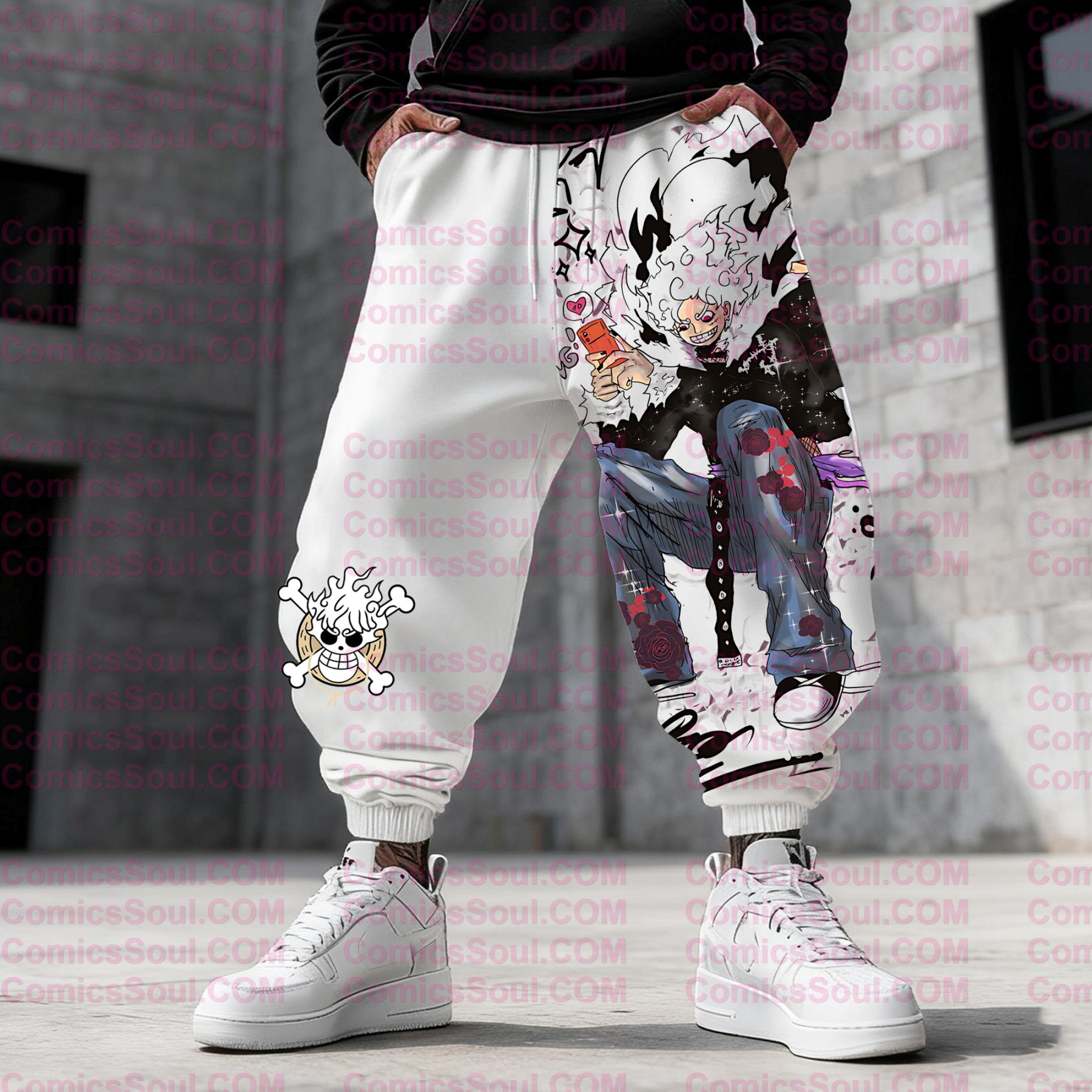 Unisex Casual Anime Streetwear Pants