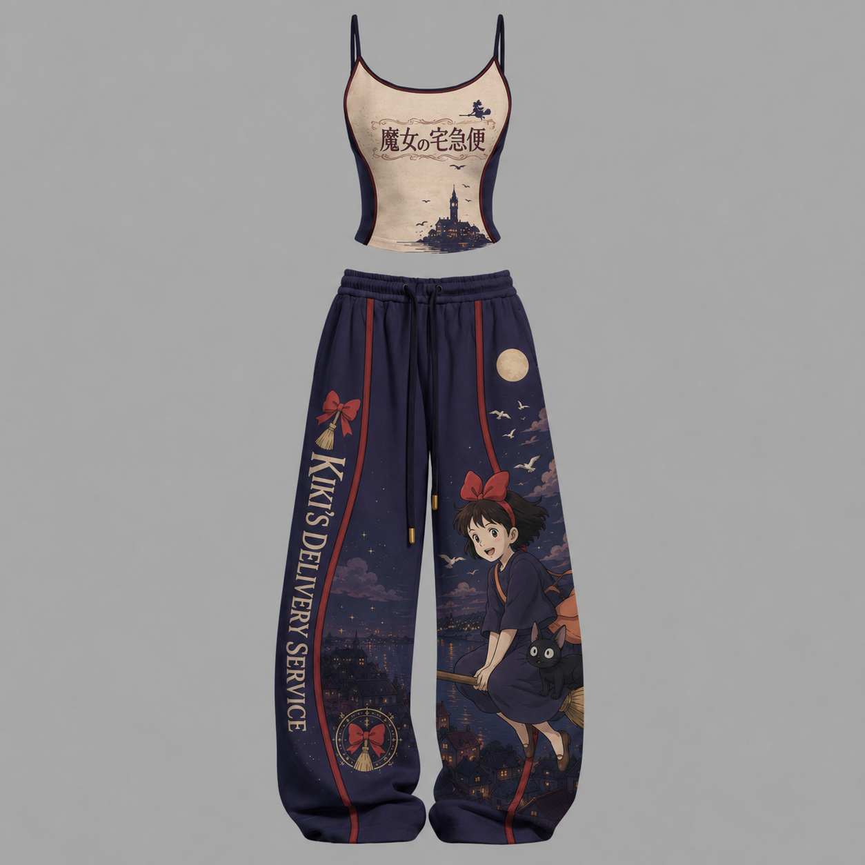 Kiki's Delivery Service-Top & Elasticated Trousers Two-Piece Set