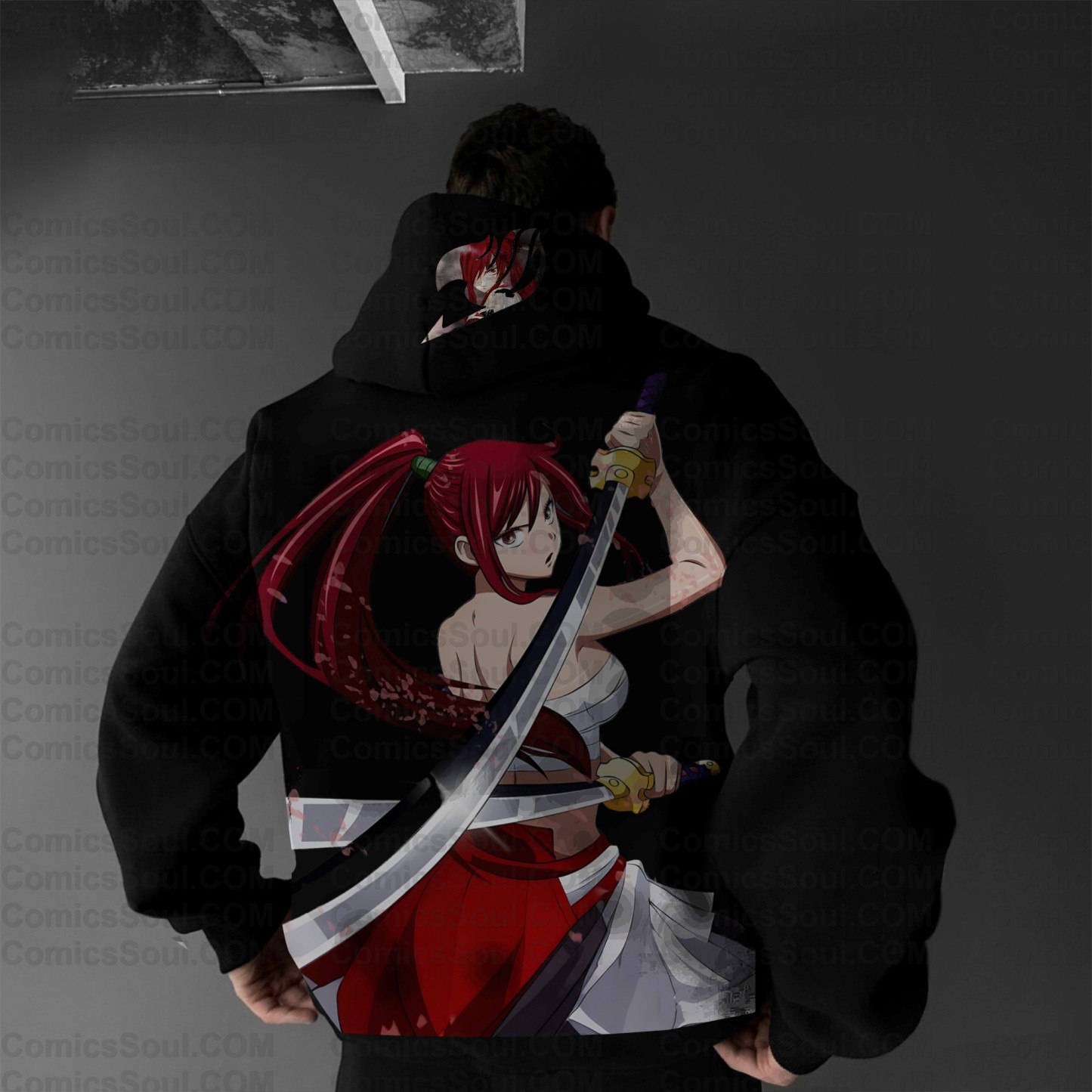 Plus Velvet Unisex Anime Graphic Streetwear Vintage Hoodie