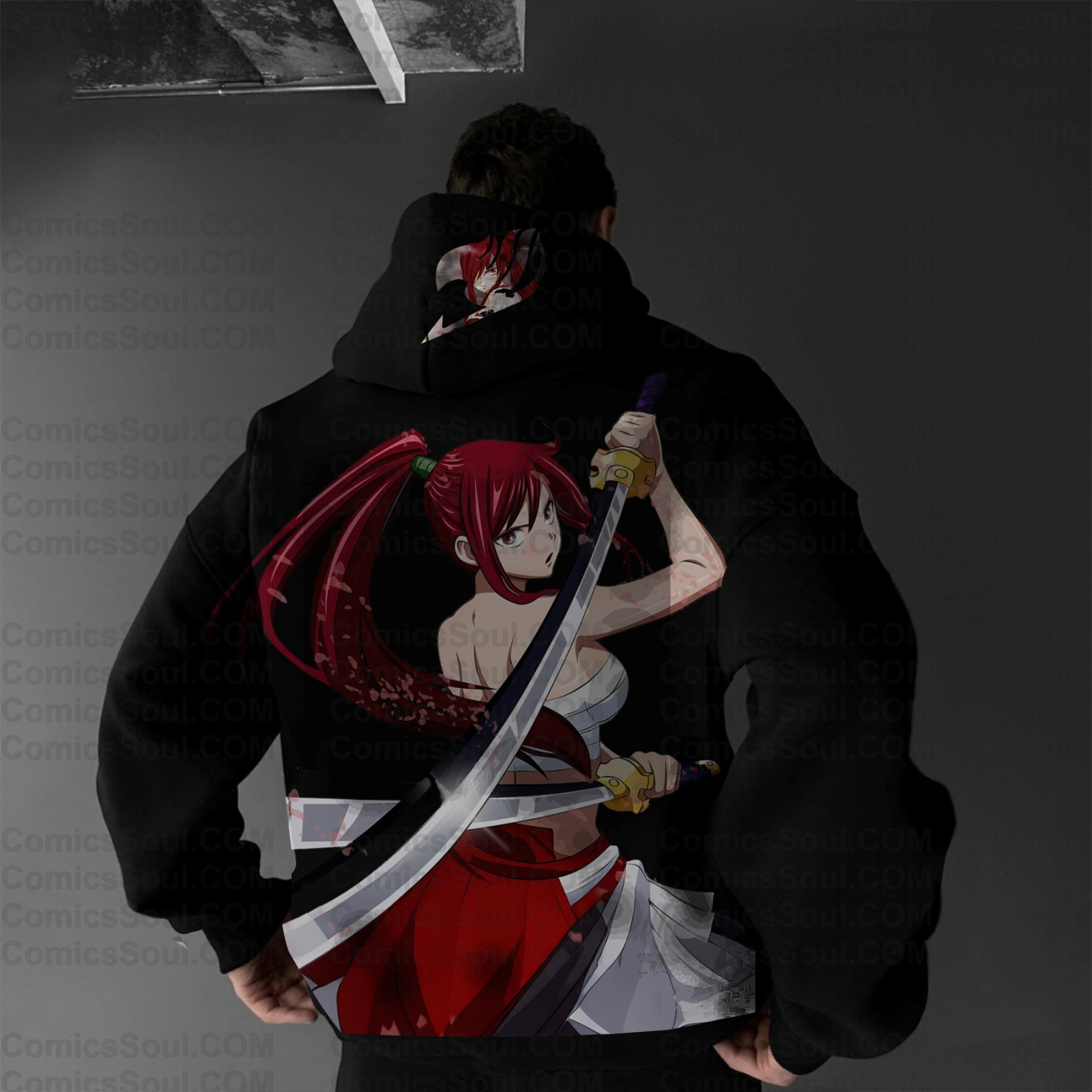 Plus Velvet Unisex Anime Graphic Streetwear Vintage Hoodie