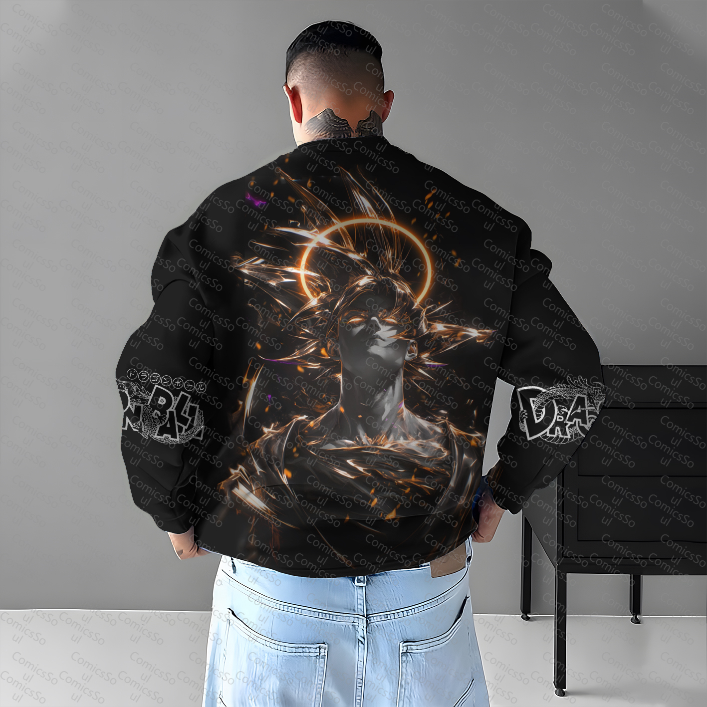 Unisex Anime Graphic Streetwear Vintage Hoodie