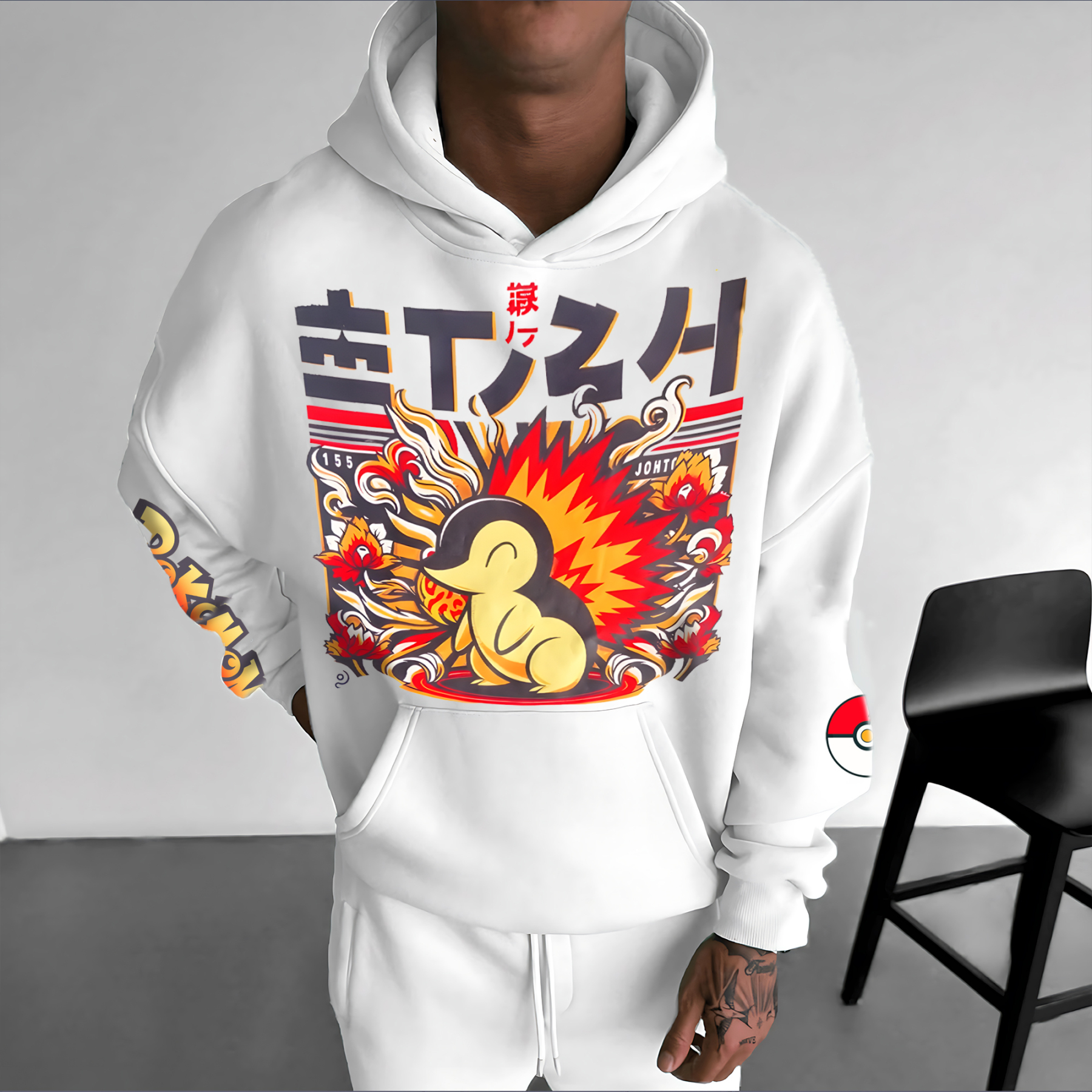 Unisex Oversized Anime Print Hoodie | One Piece