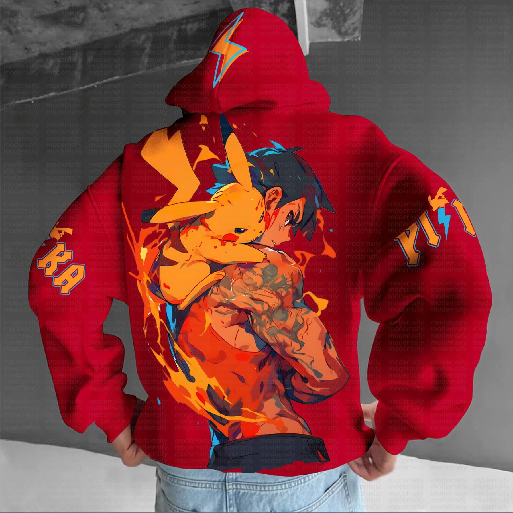 Unisex “Pokémon” Anime Graphic Streetwear Vintage Hoodie