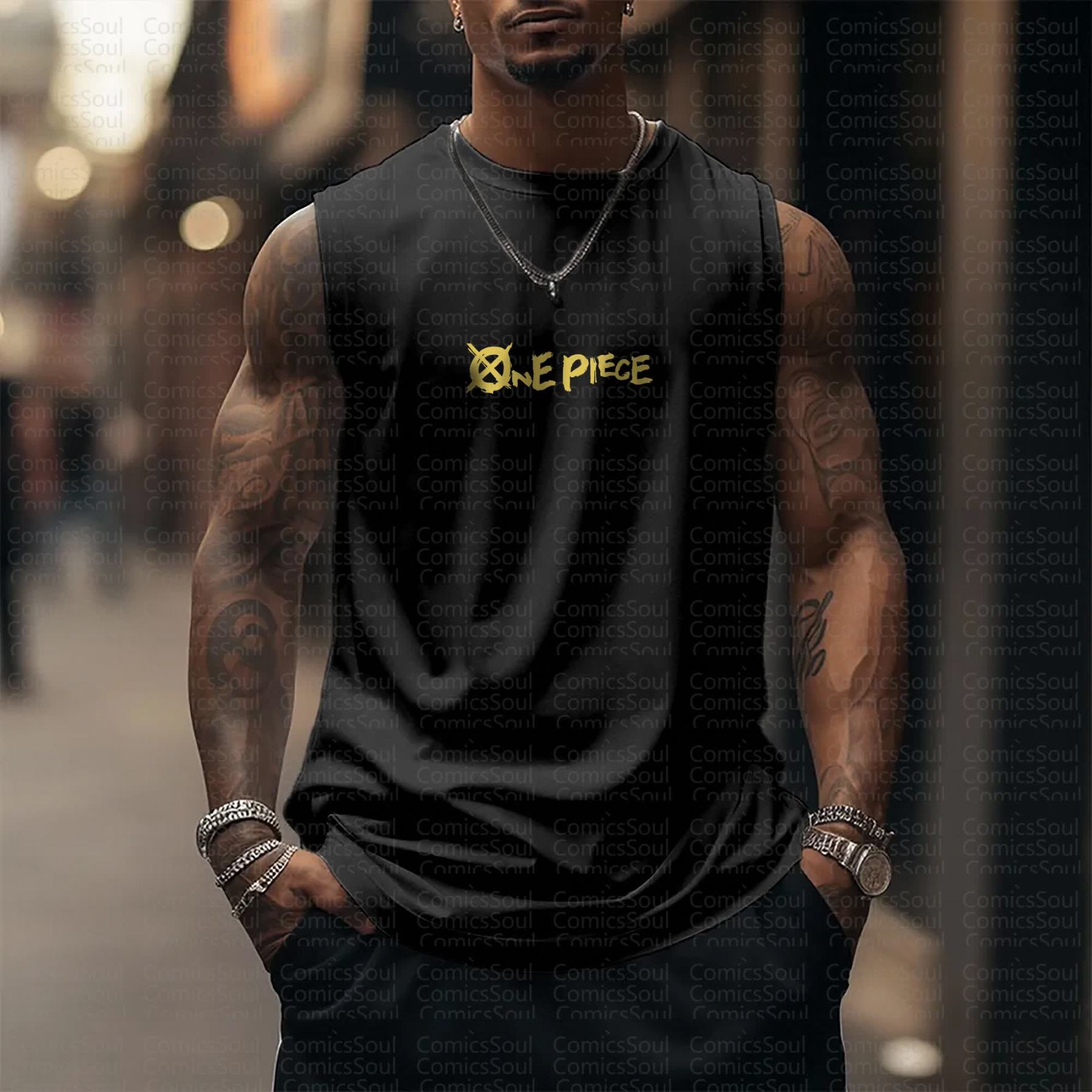 Unisex “One Piece” Casual Anime  Tank Top