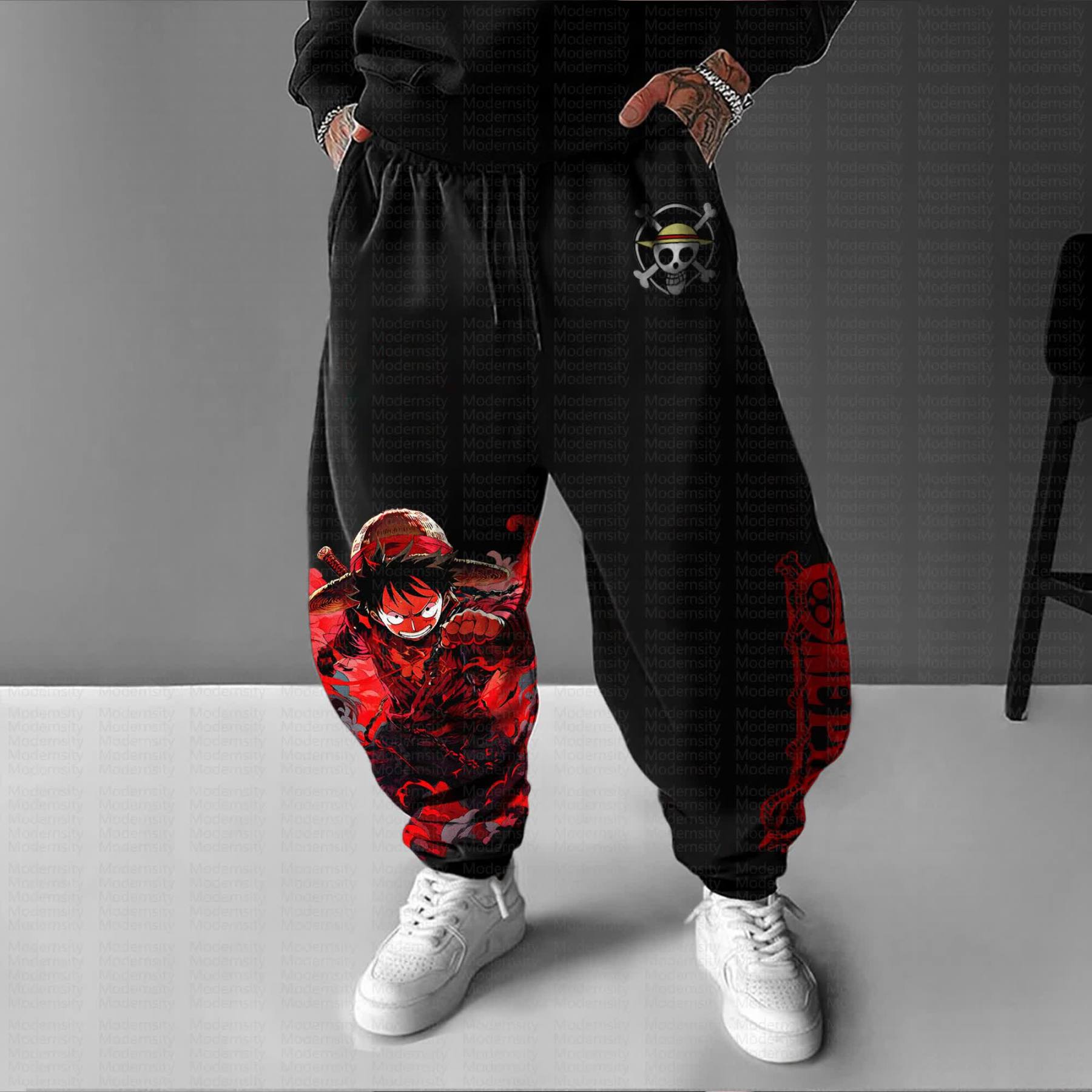 Unisex “One Piece”Anime Printed Gift Oversized Harem Pants