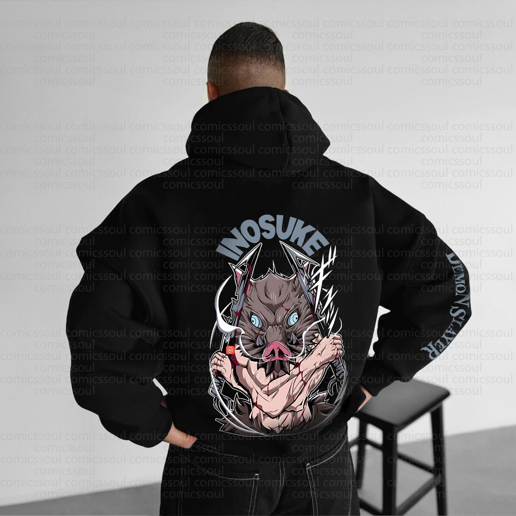Unisex “Demon slayer” Graphic Streetwear Vintage Hoodie