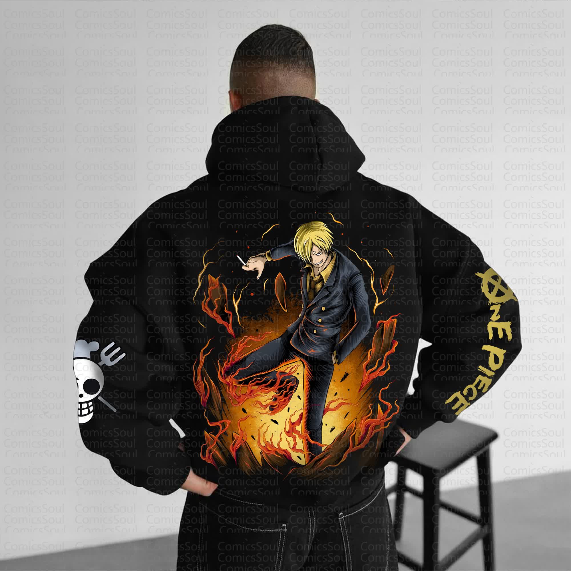 Unisex Anime Graphic Streetwear Vintage Hoodie丨One Piece