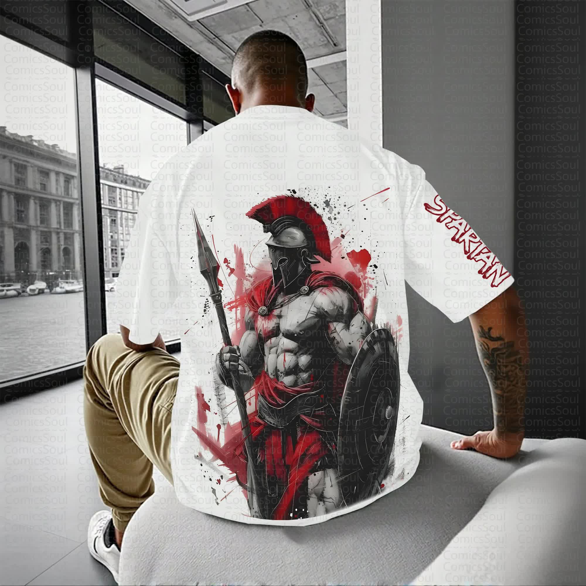 Unisex Anime Inspired Vintage T-Shirt | Spartan