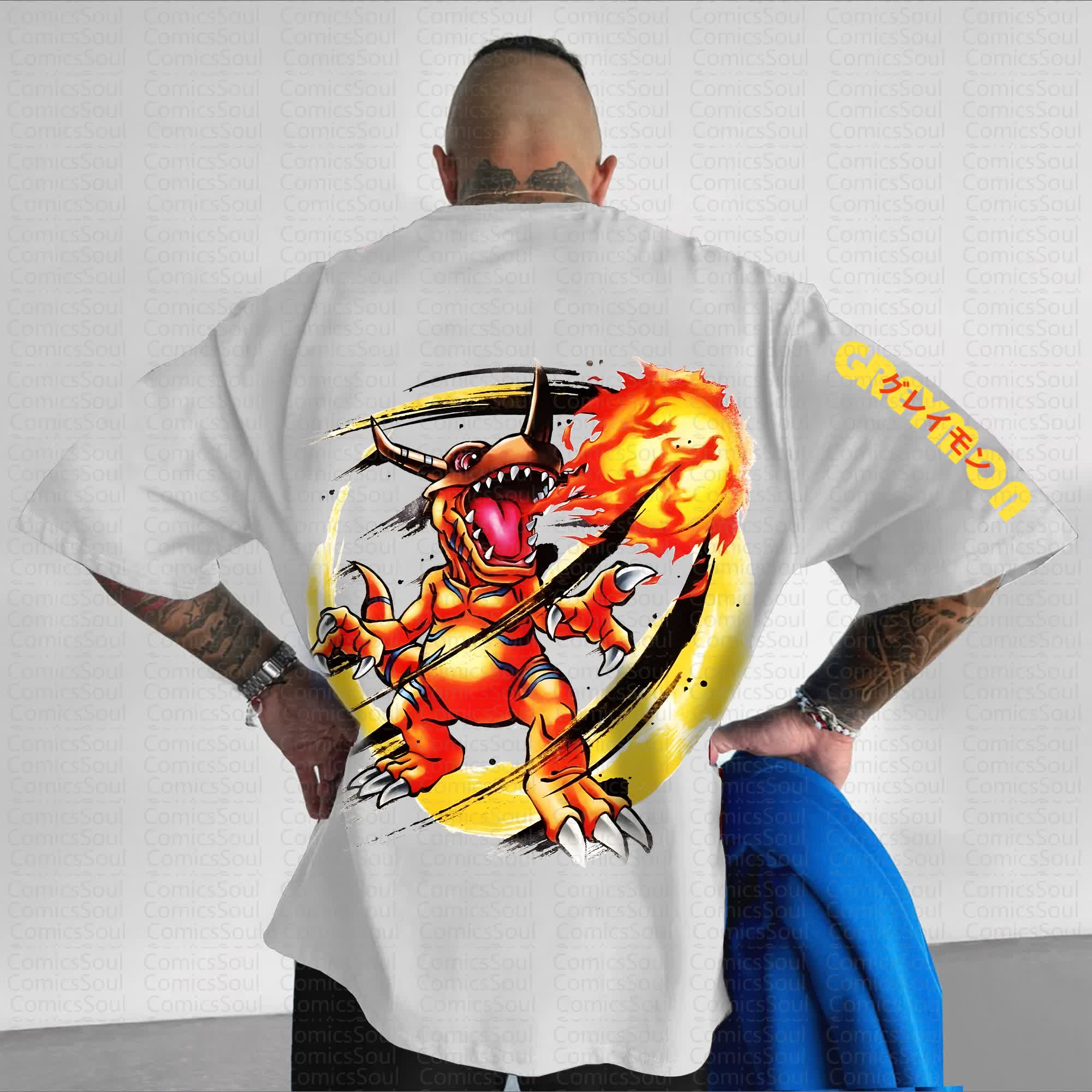 Unisex Anime Inspired Vintage T-Shirt丨Digimon