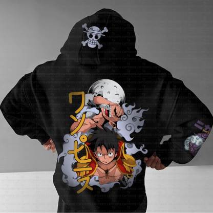 Unisex “ONE PIECE” Anime Graphic Streetwear Vintage Hoodie