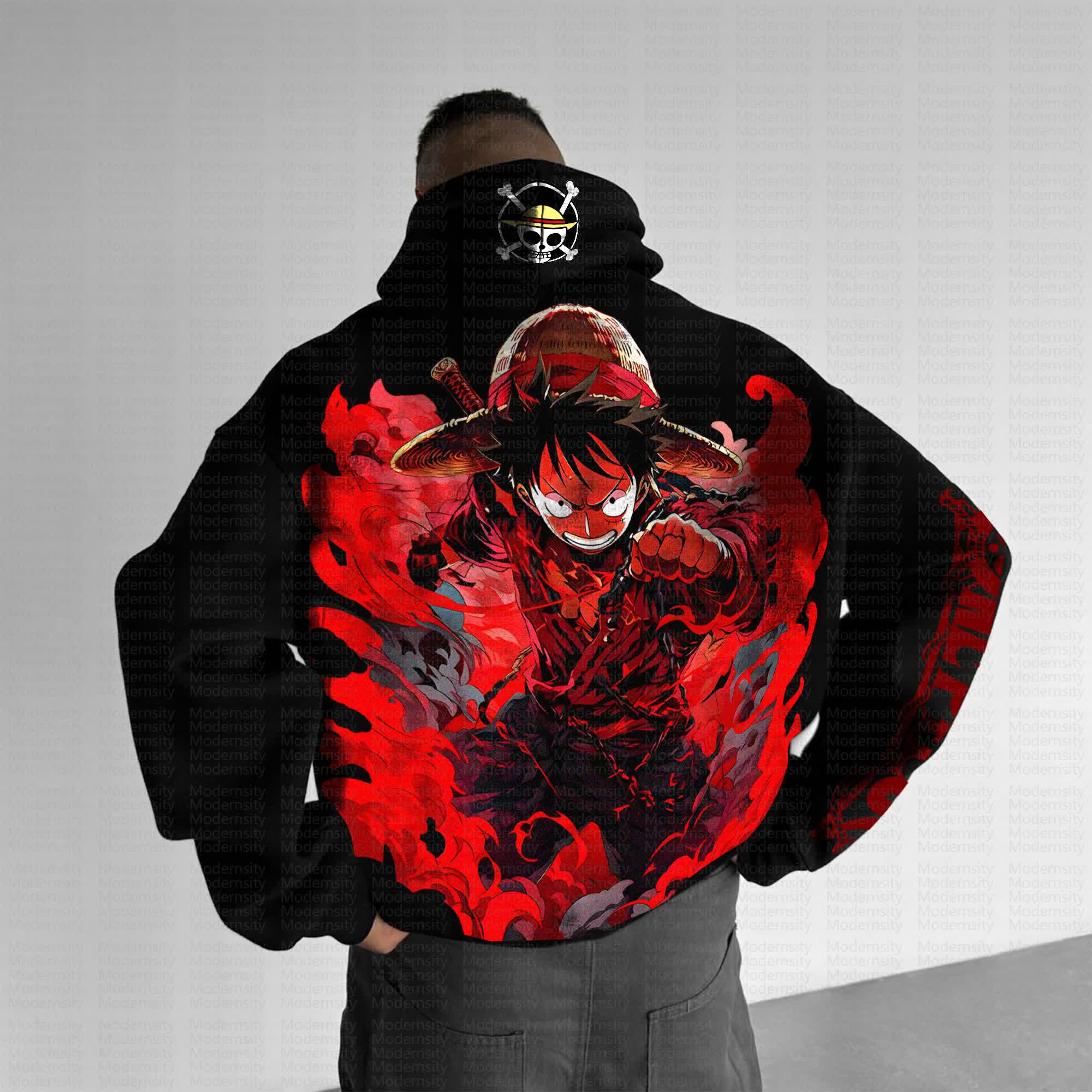 Unisex “One Piece” Anime Print  Casual Oversized Hoodie