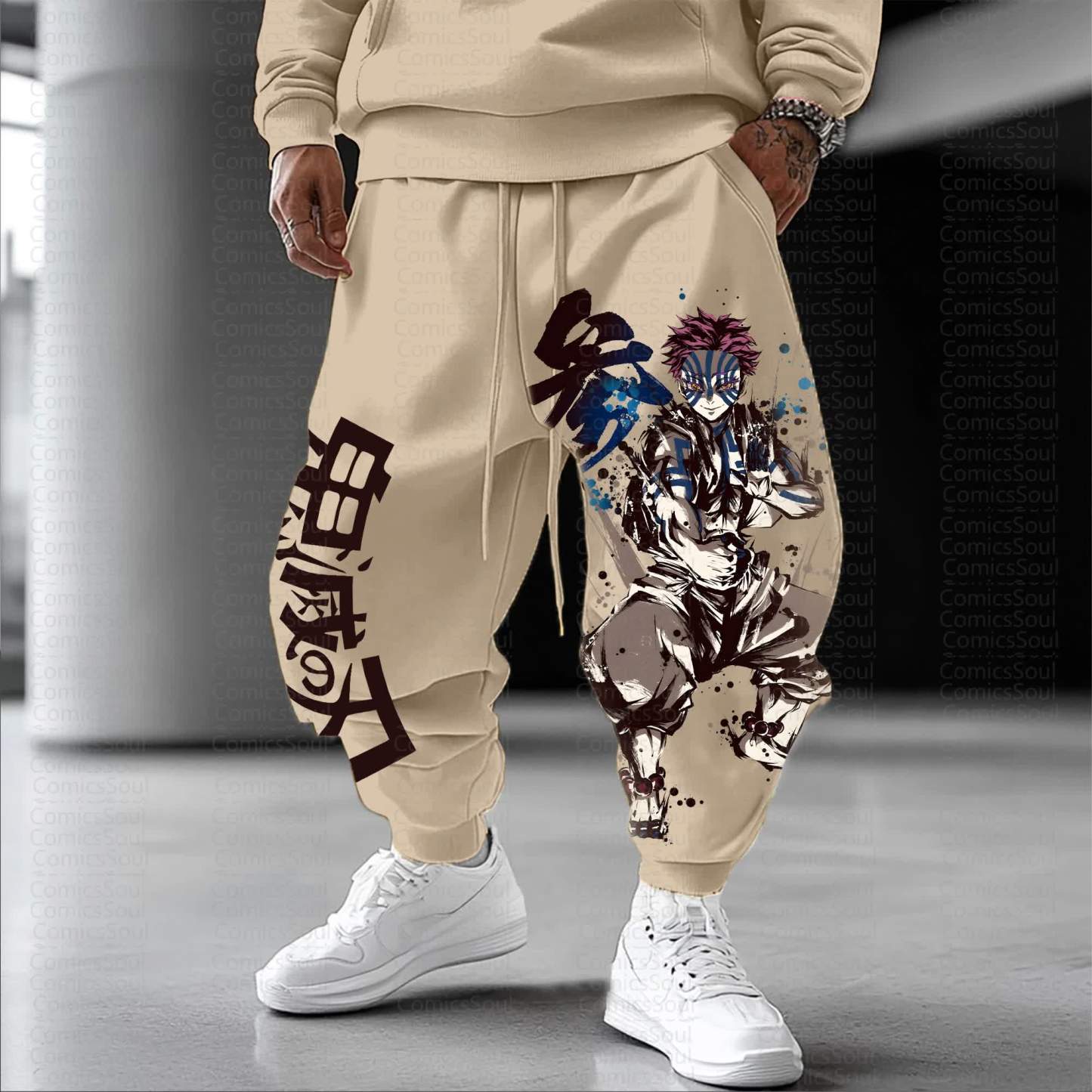 Unisex Anime Inspired Vintage Pants丨Demon Slayer X Pokémon