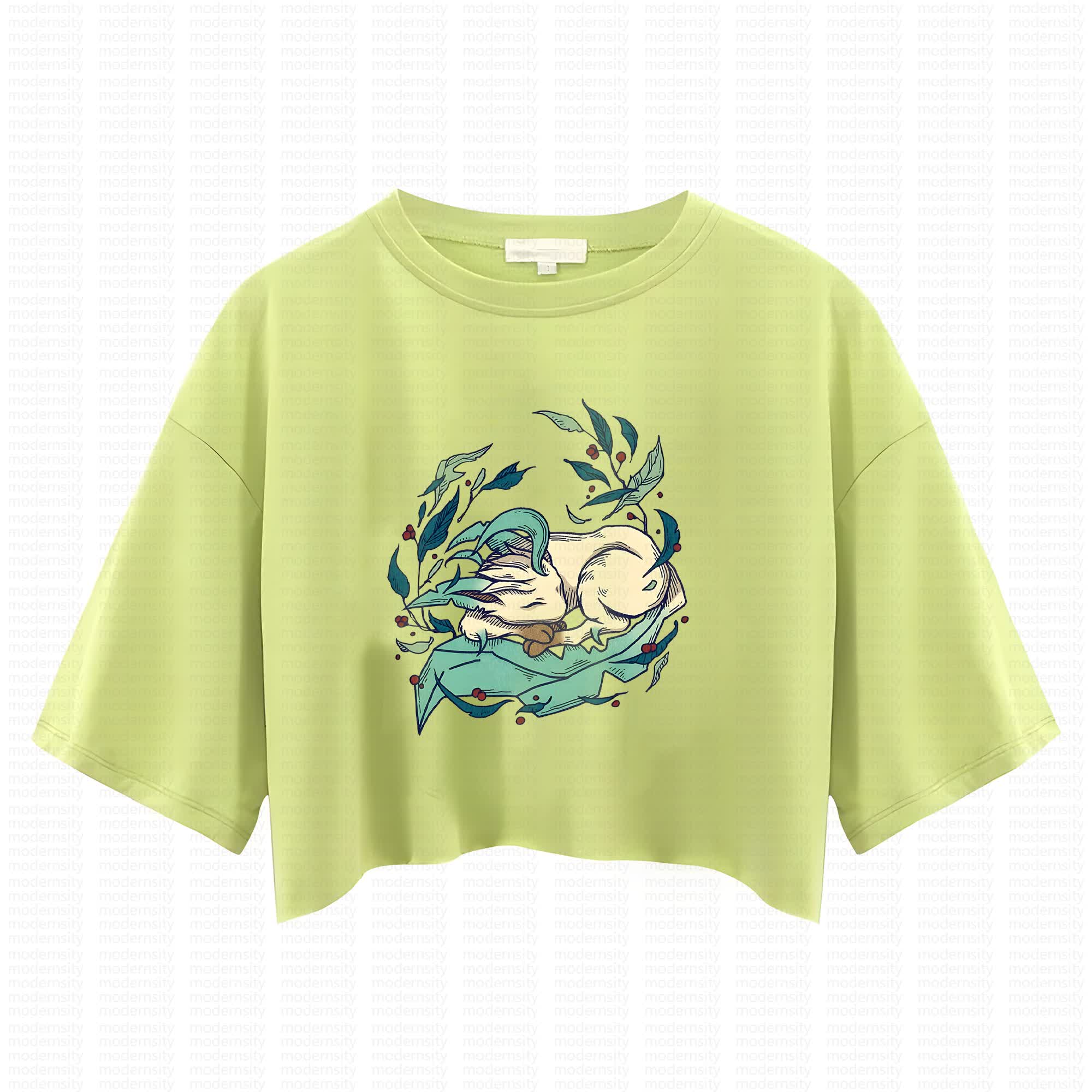 Cute and playful "Pokémon" summer women's cropped top