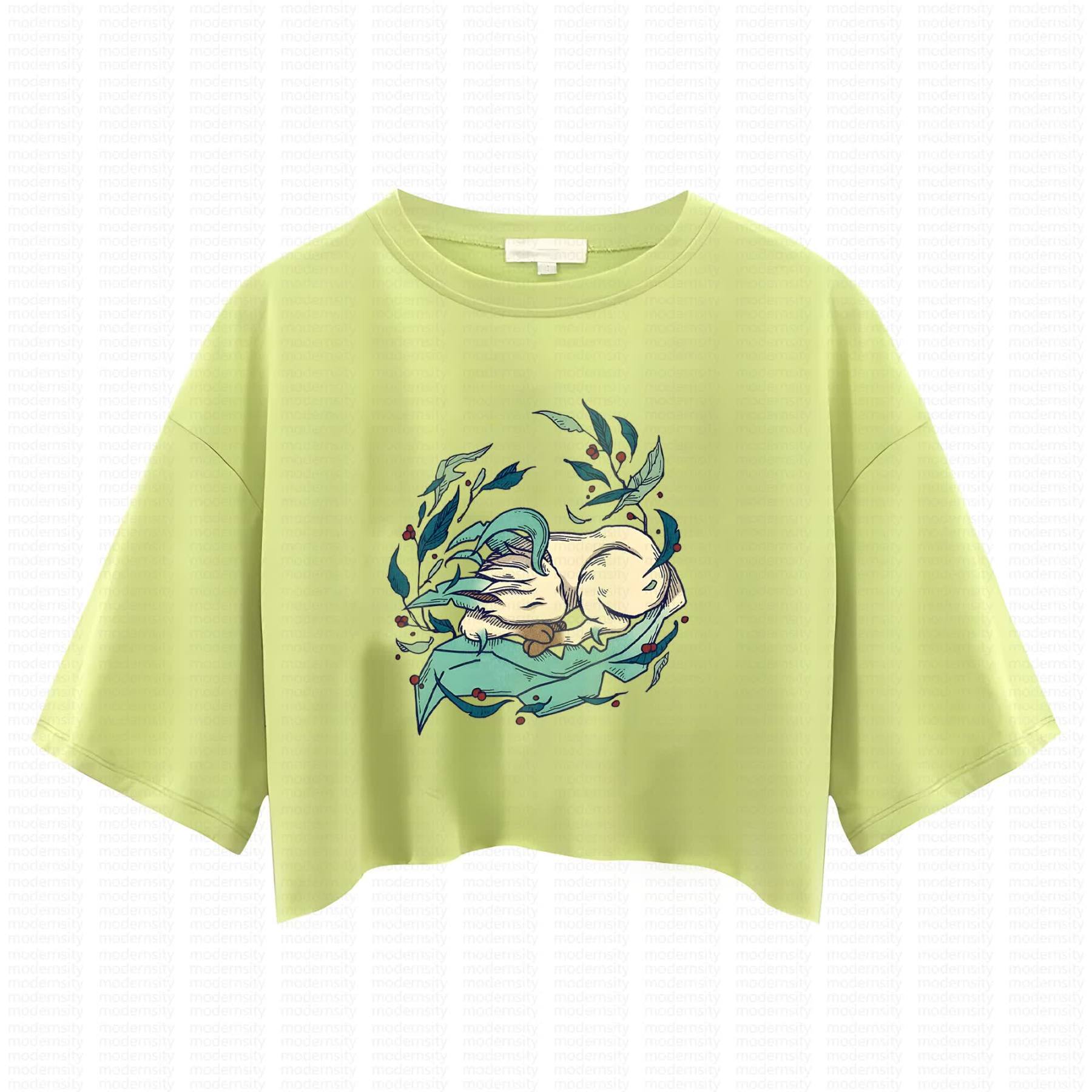 Cute and playful "Pokémon" summer women's cropped top