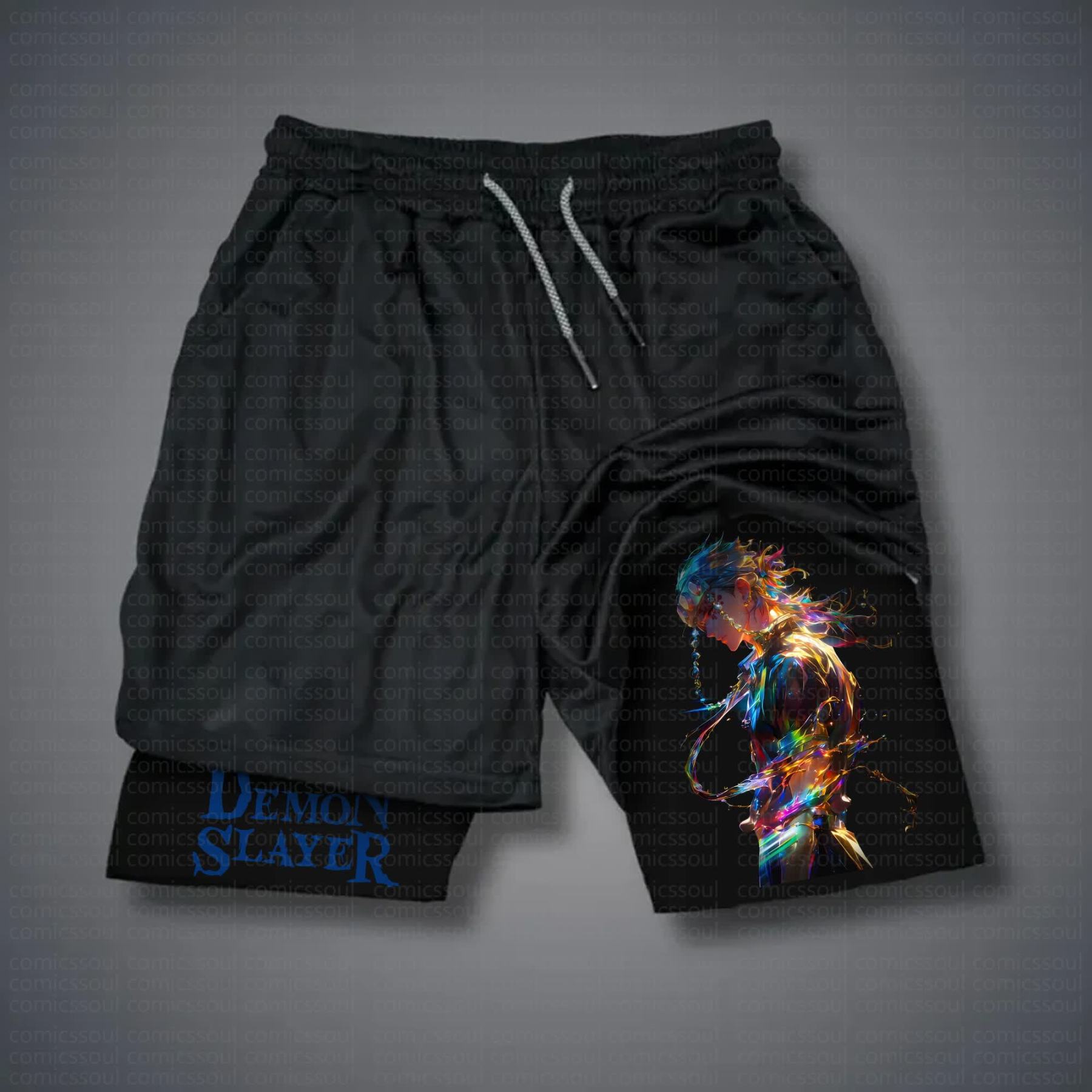 Unisex Casual Anime Streetwear Shorts 丨Demon Slayer X Pokémon