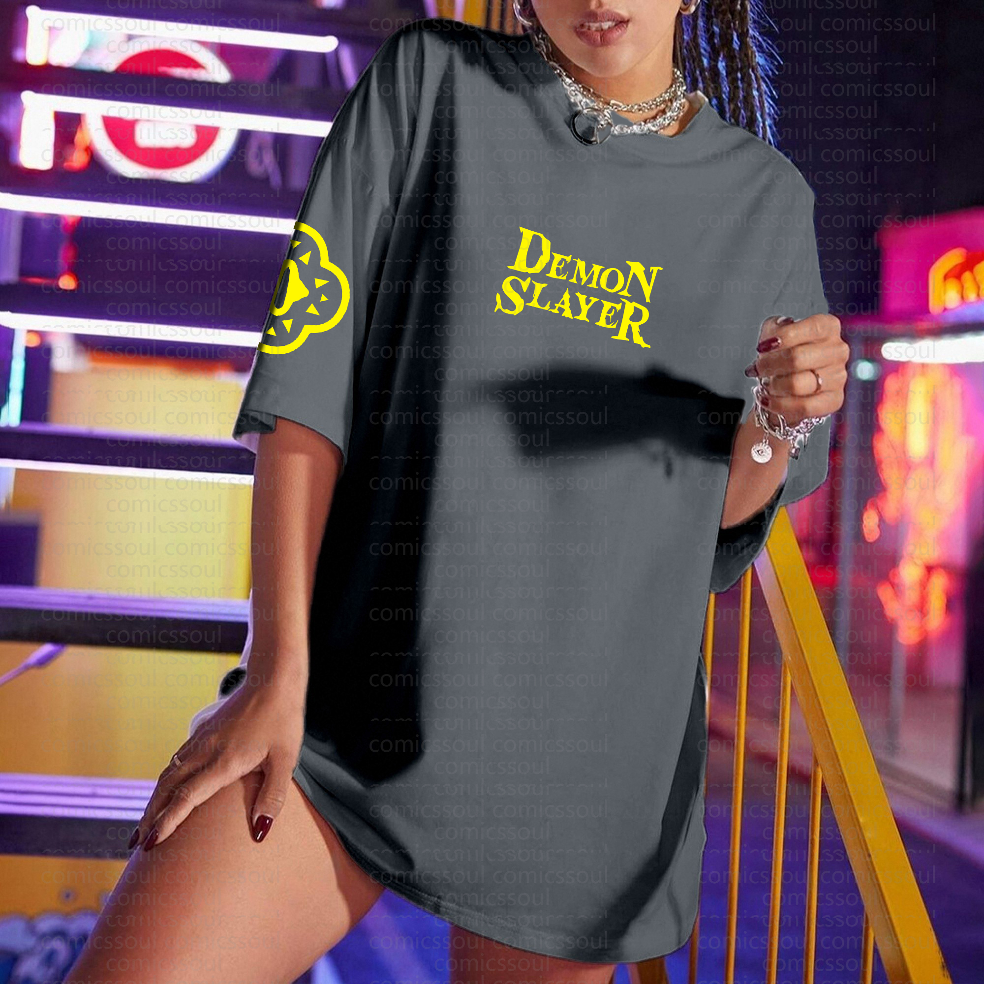 "Demon Slayer" Anime Inspired Vintage T-Shirt