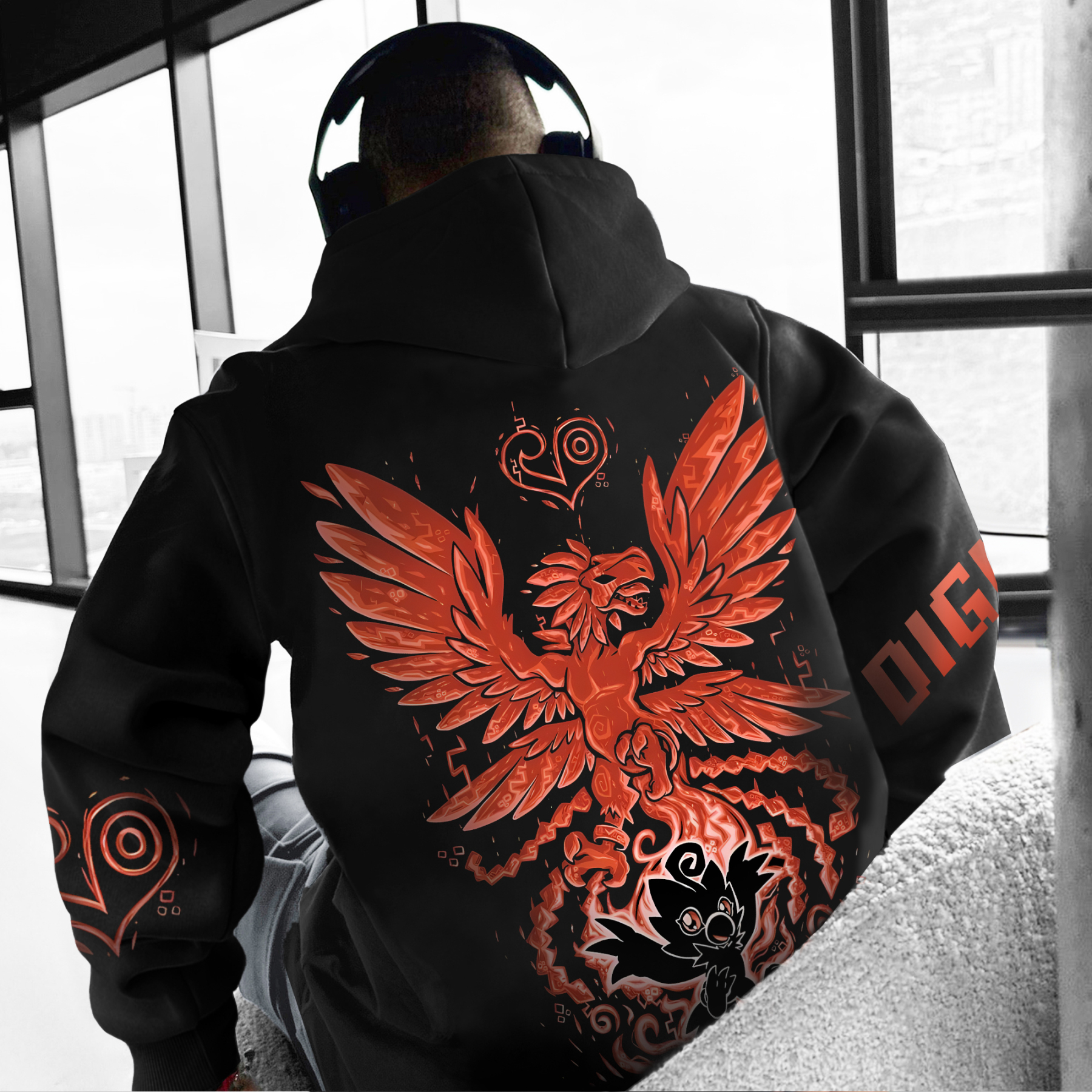 Unisex “Digimon” Anime Style Retro Hoodie