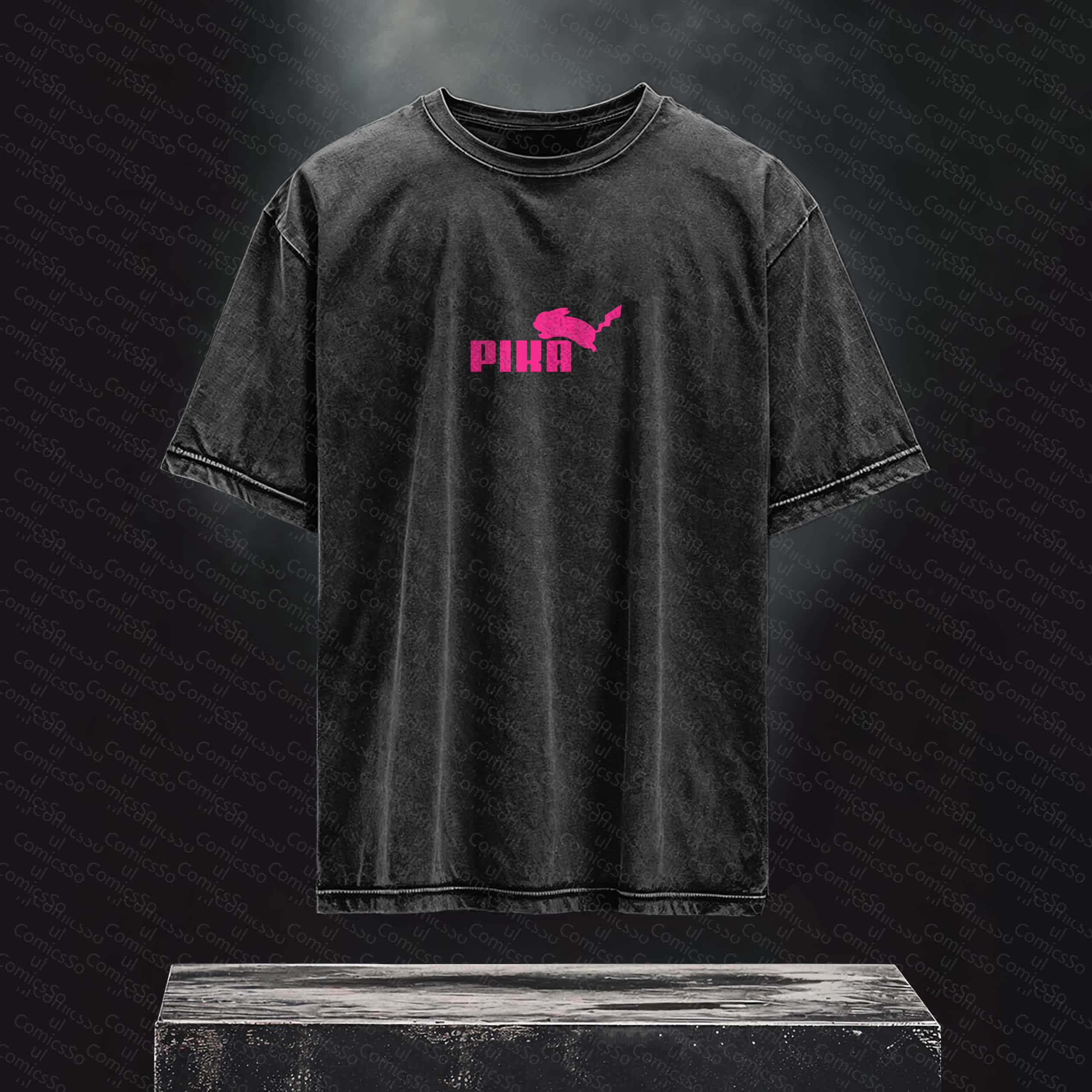 Unisex Anime Inspired Vintage Washed T-Shirt丨 Pokémon