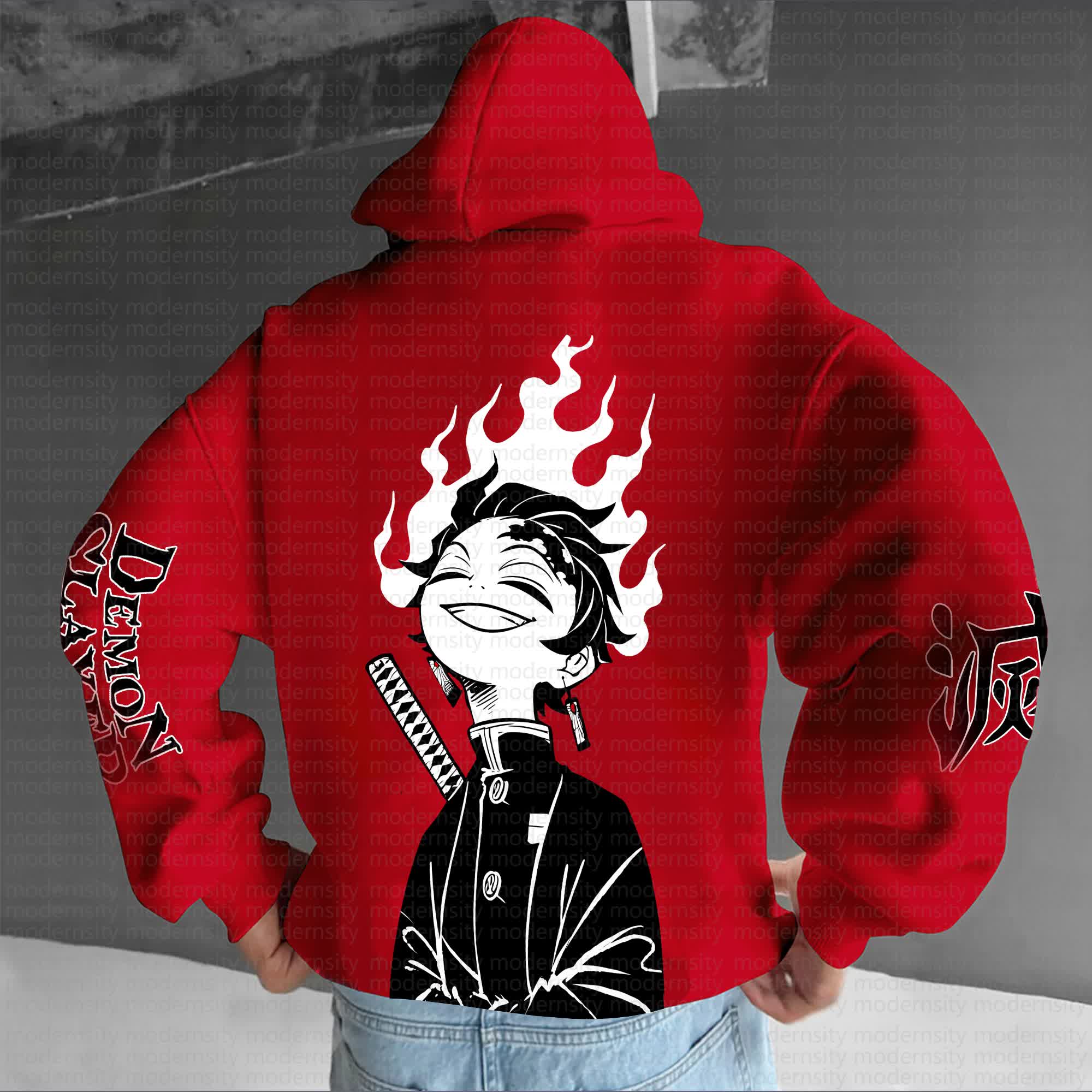 Unisex Anime Graphic Streetwear Vintage Hoodie丨Demon Slayer