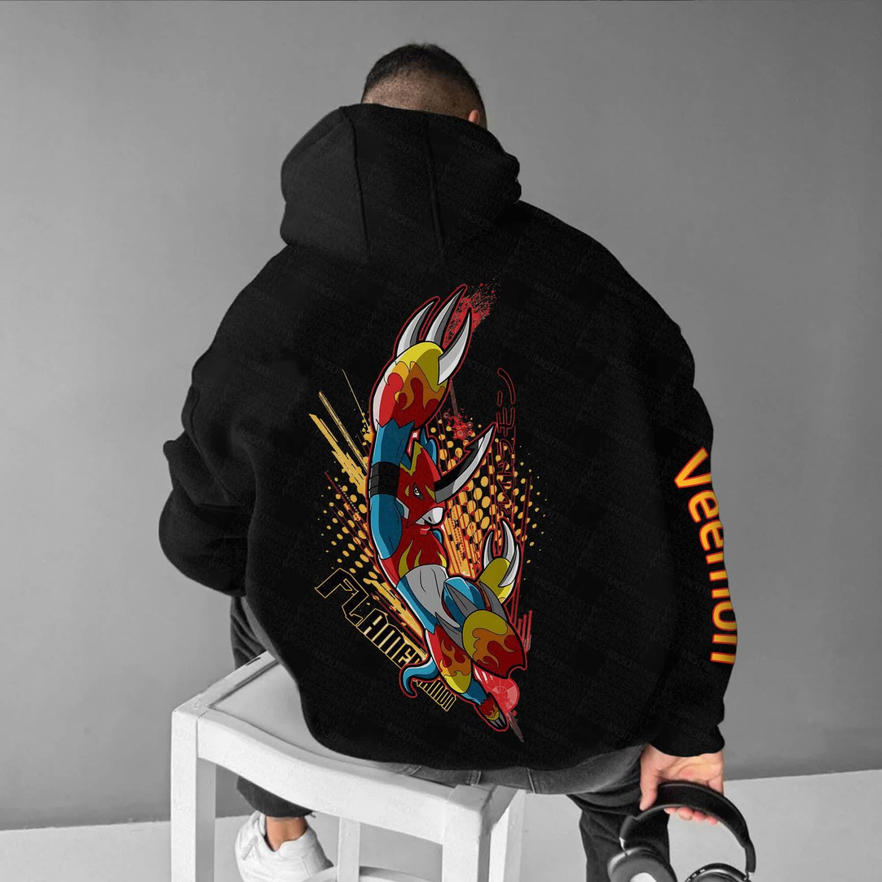 Unisex “Digimon” Anime Style Retro Hoodie