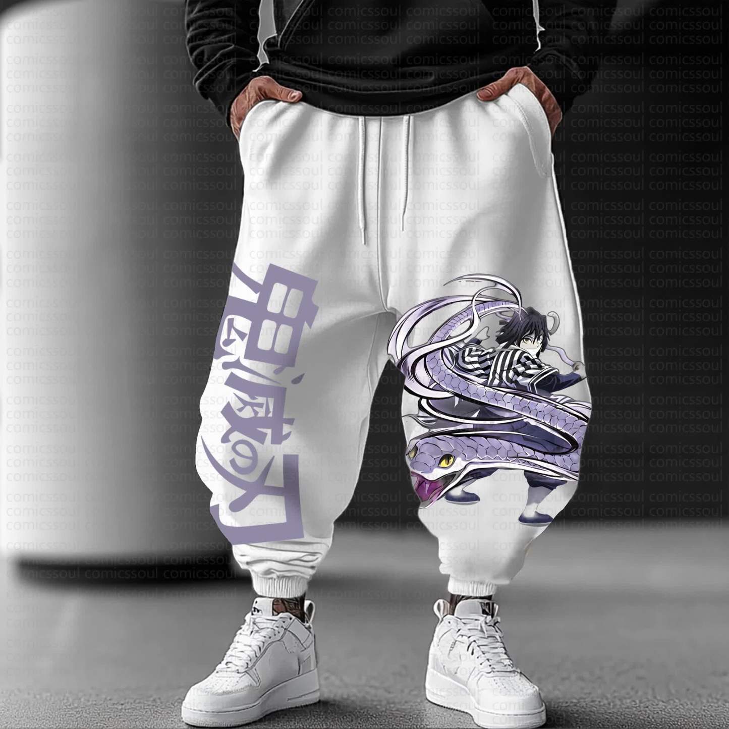 Unisex Anime Inspired Vintage Pants丨Demon Slayer X Pokémon