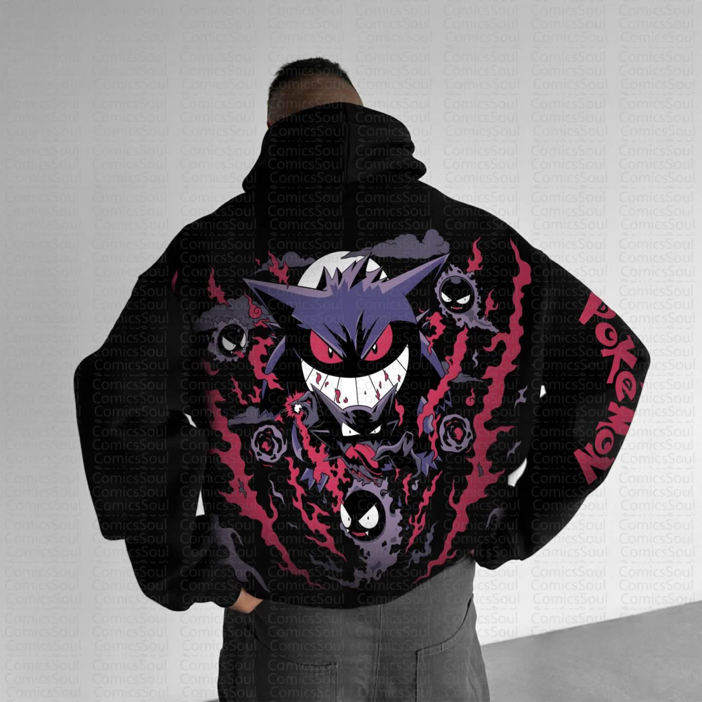 Unisex Anime Graphic Streetwear Vintage Hoodie丨Demon Slayer X Pokémon