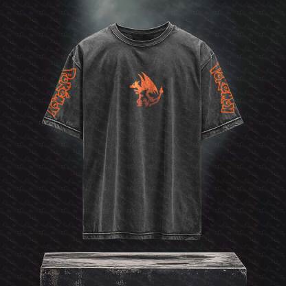 Unisex Anime Inspired Vintage T-Shirt丨 Pokémon