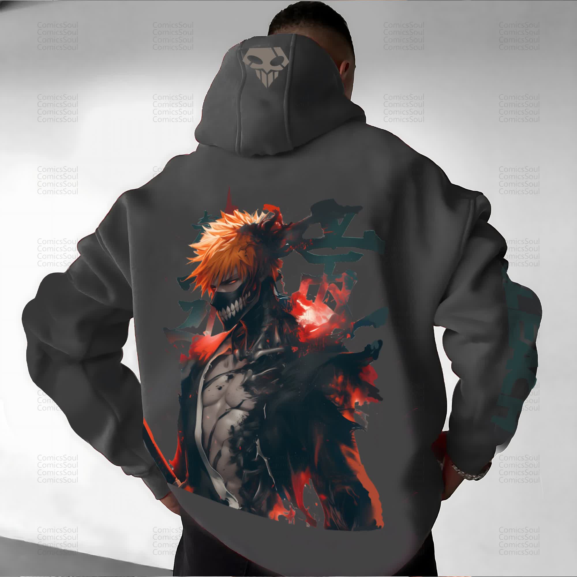 Unisex “Bleach” Anime Graphic Streetwear Vintage Hoodie