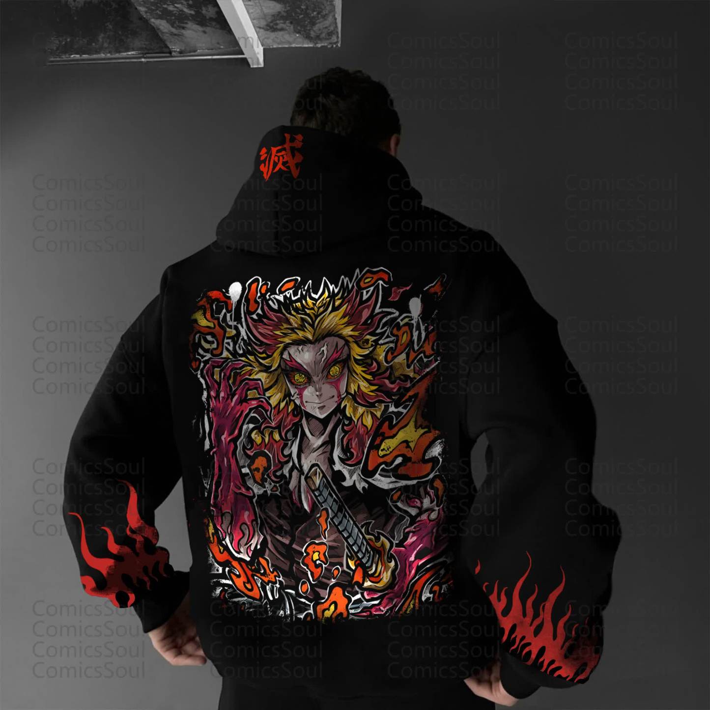 Unisex “Demon Slayer” Anime Graphic Streetwear Vintage Hoodie