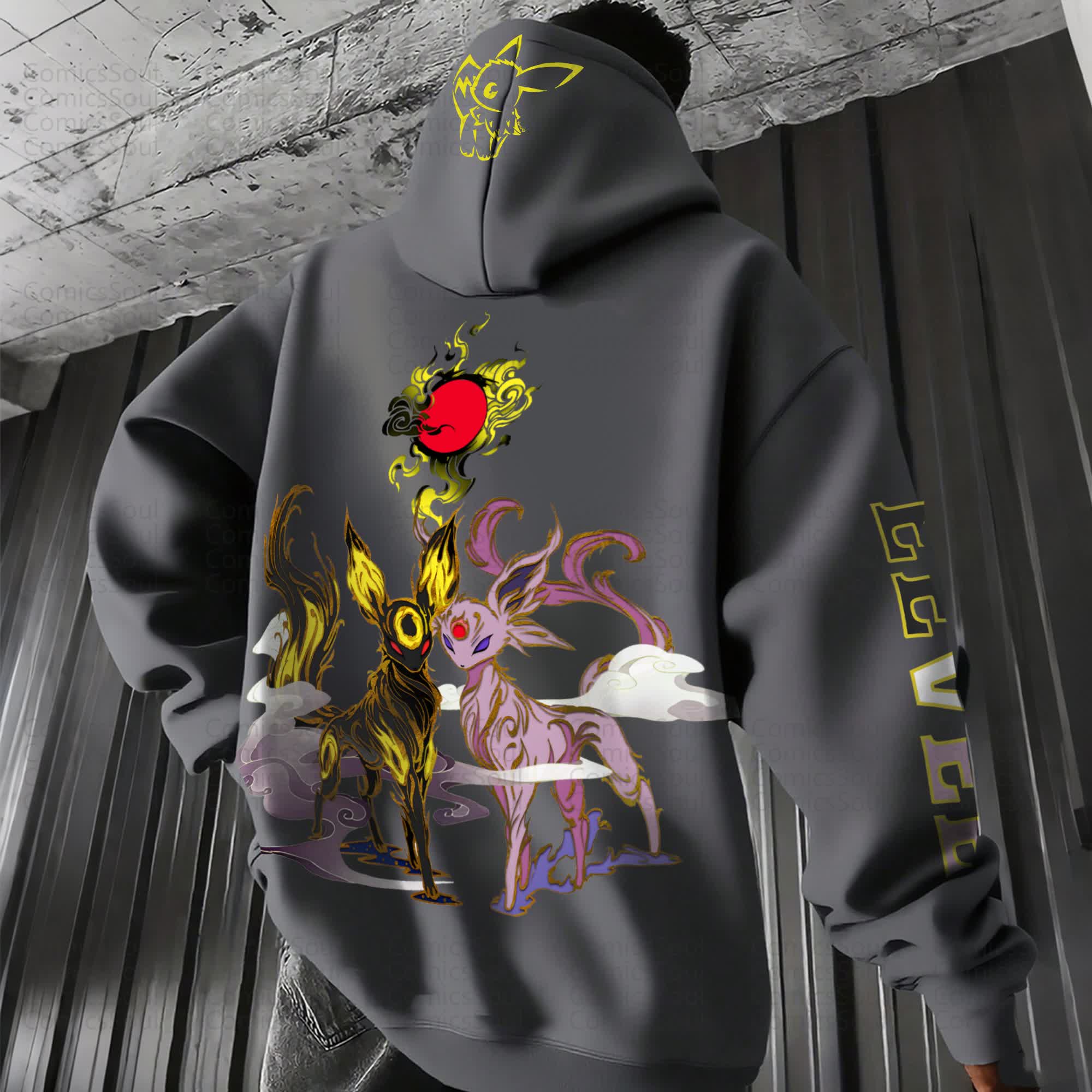 Unisex “Pokémon” Anime Graphic Streetwear Vintage Hoodie