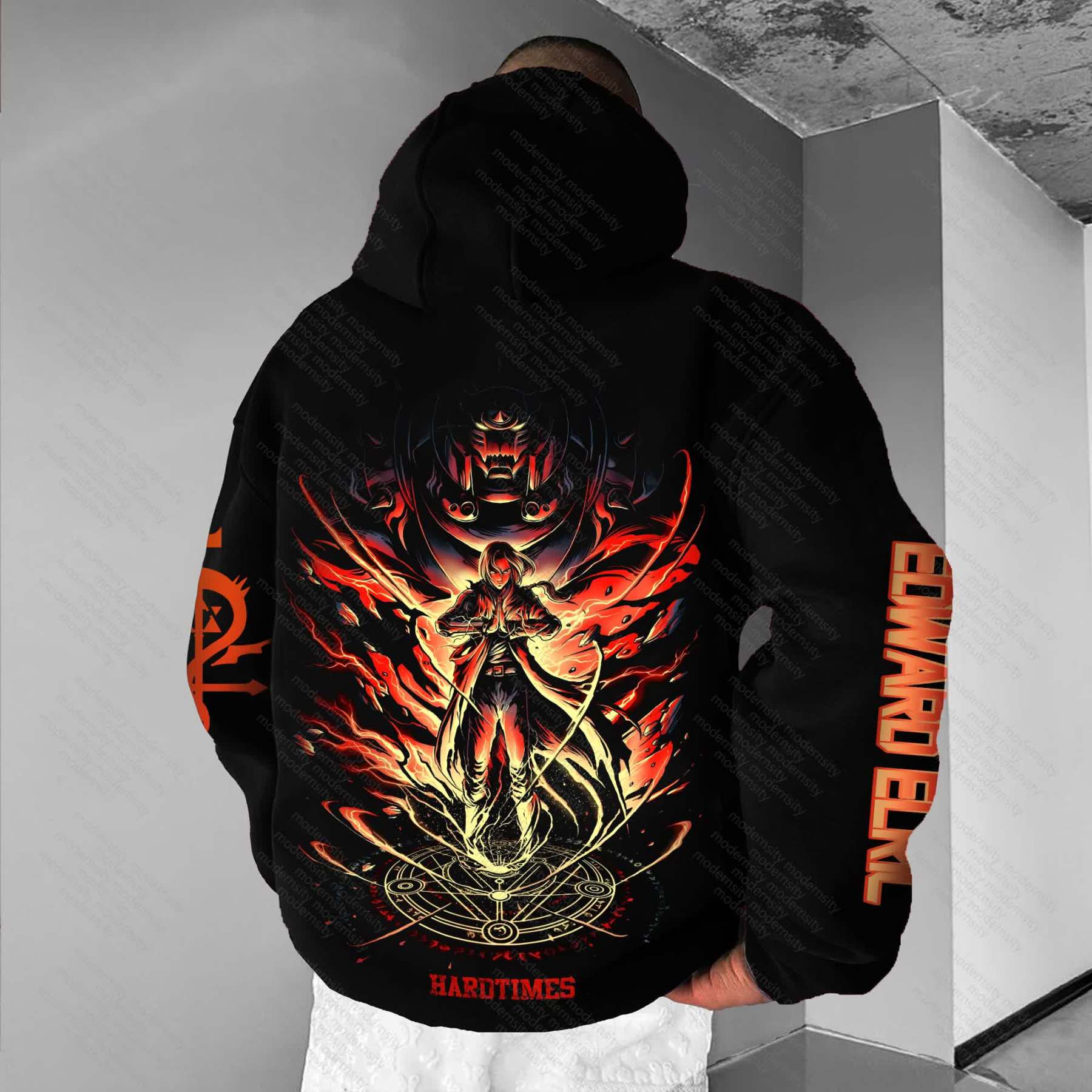 Unisex “Fullmetal Alchemist” Anime Graphic Streetwear Vintage Hoodie