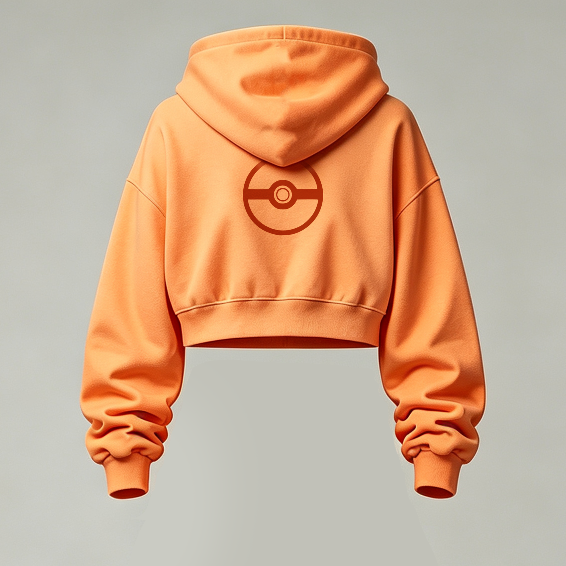 Pokémon Cropped Long Sleeve Hoodie & High Waist Jogger Pants Two Piece