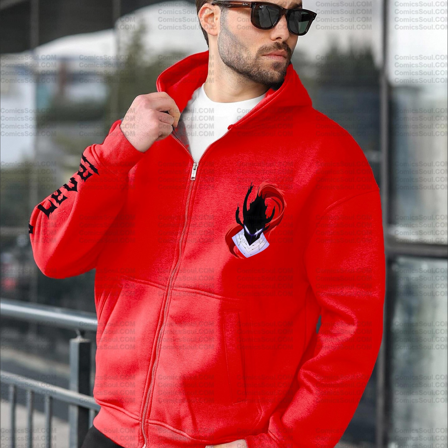 Unisex Graphic Streetwear Vintage Zipper Cardigan Plush Hoodie