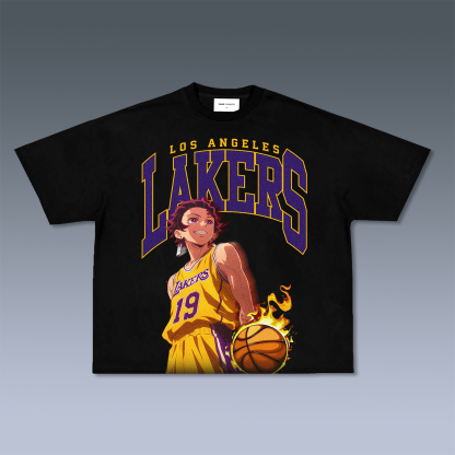Unisex Vintage Tee丨 Lakers X One Piece Tee
