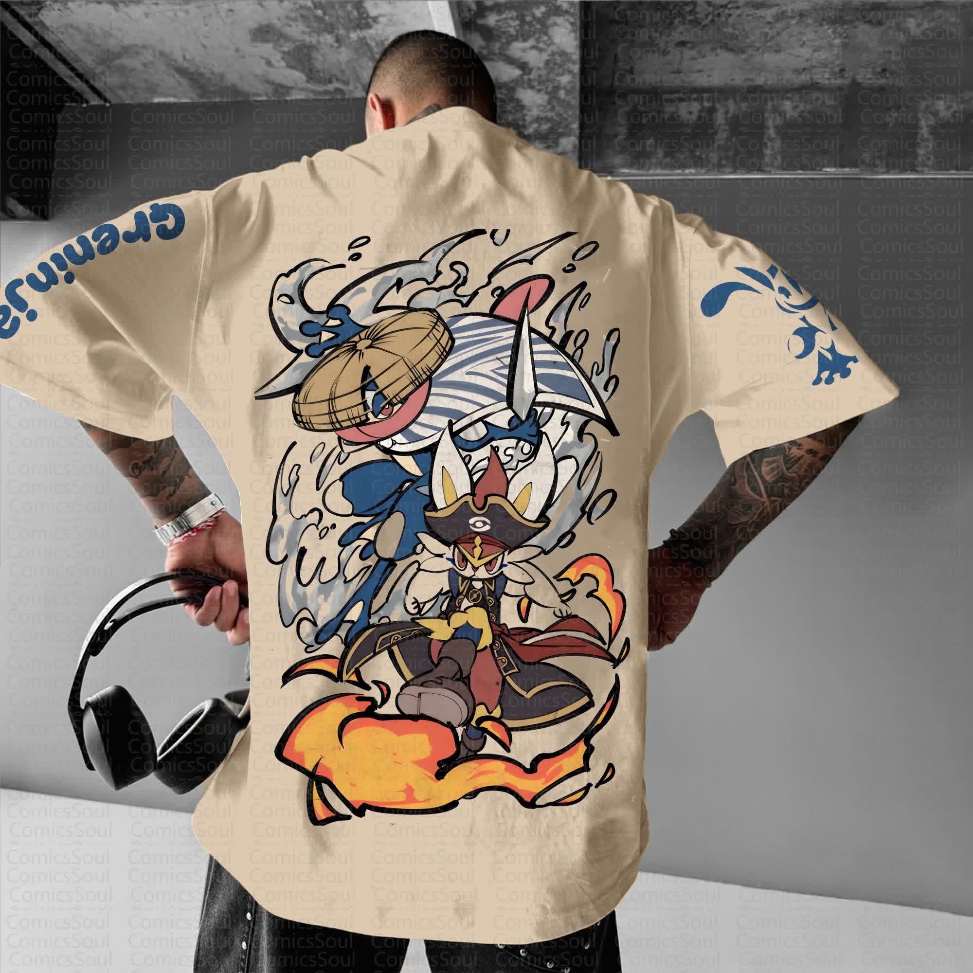 Unisex Anime Inspired Vintage T-Shirt丨Pokémon