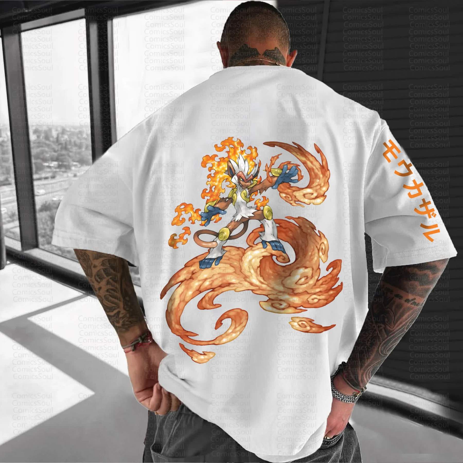 Unisex Anime Inspired Vintage T-Shirt丨Demon Slayer X Pokémon