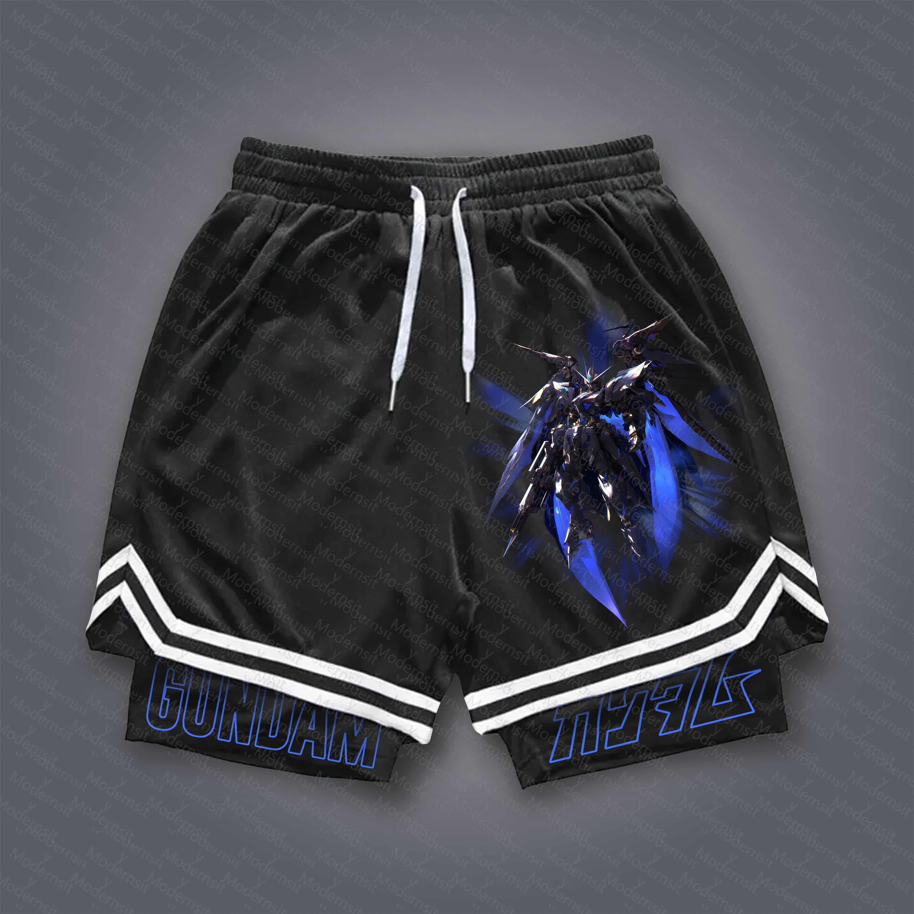 Unisex  “Gundam Series” Casual Anime Streetwear Shorts