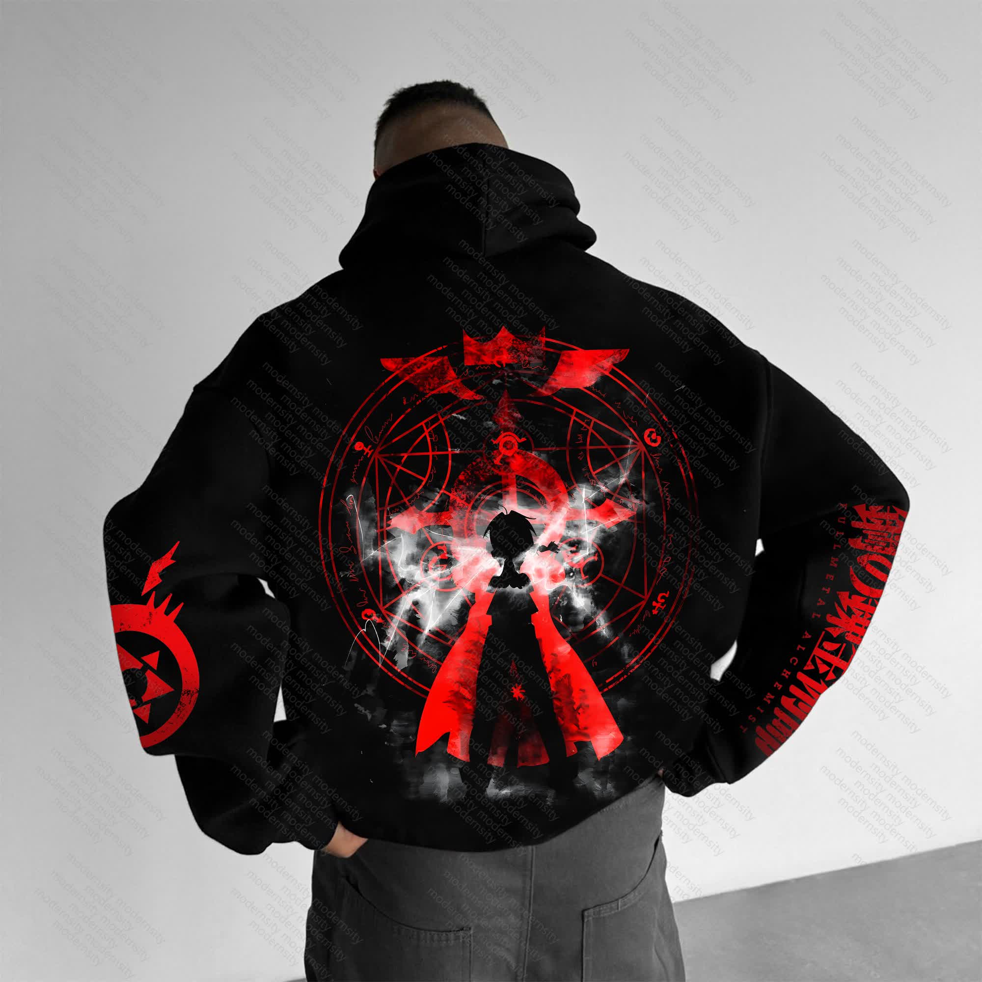 Unisex “Fullmetal Alchemist” Anime Graphic Streetwear Vintage Hoodie