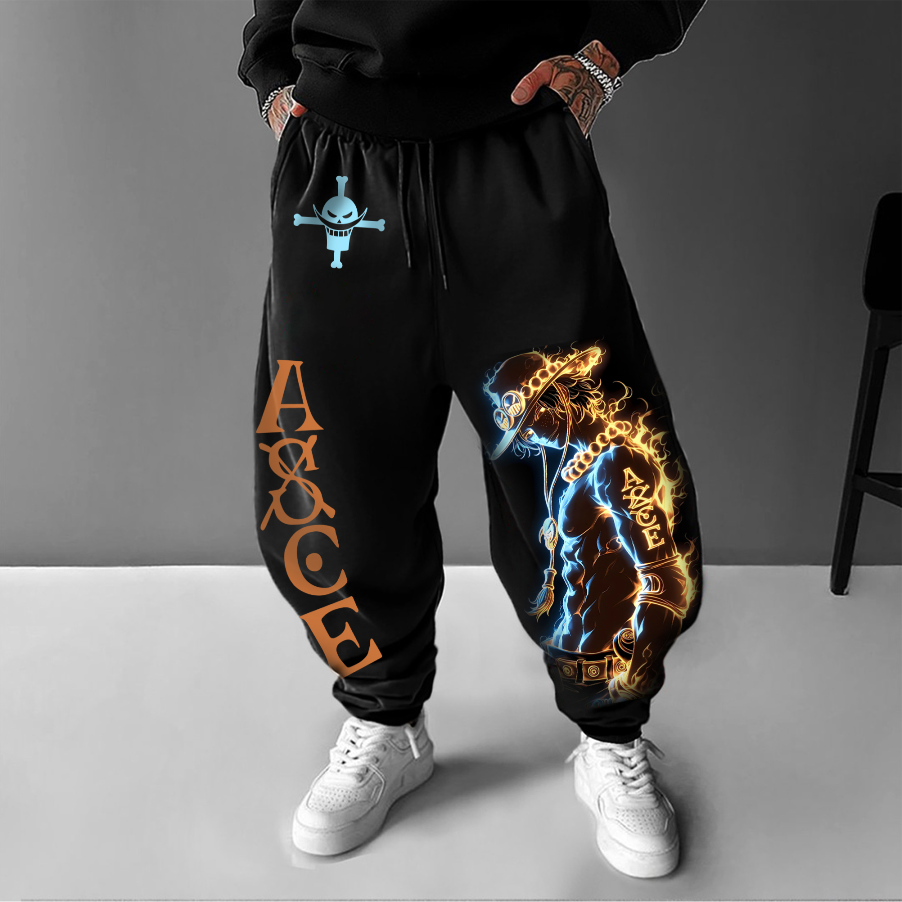 Unisex Anime Inspired Vintage Pants