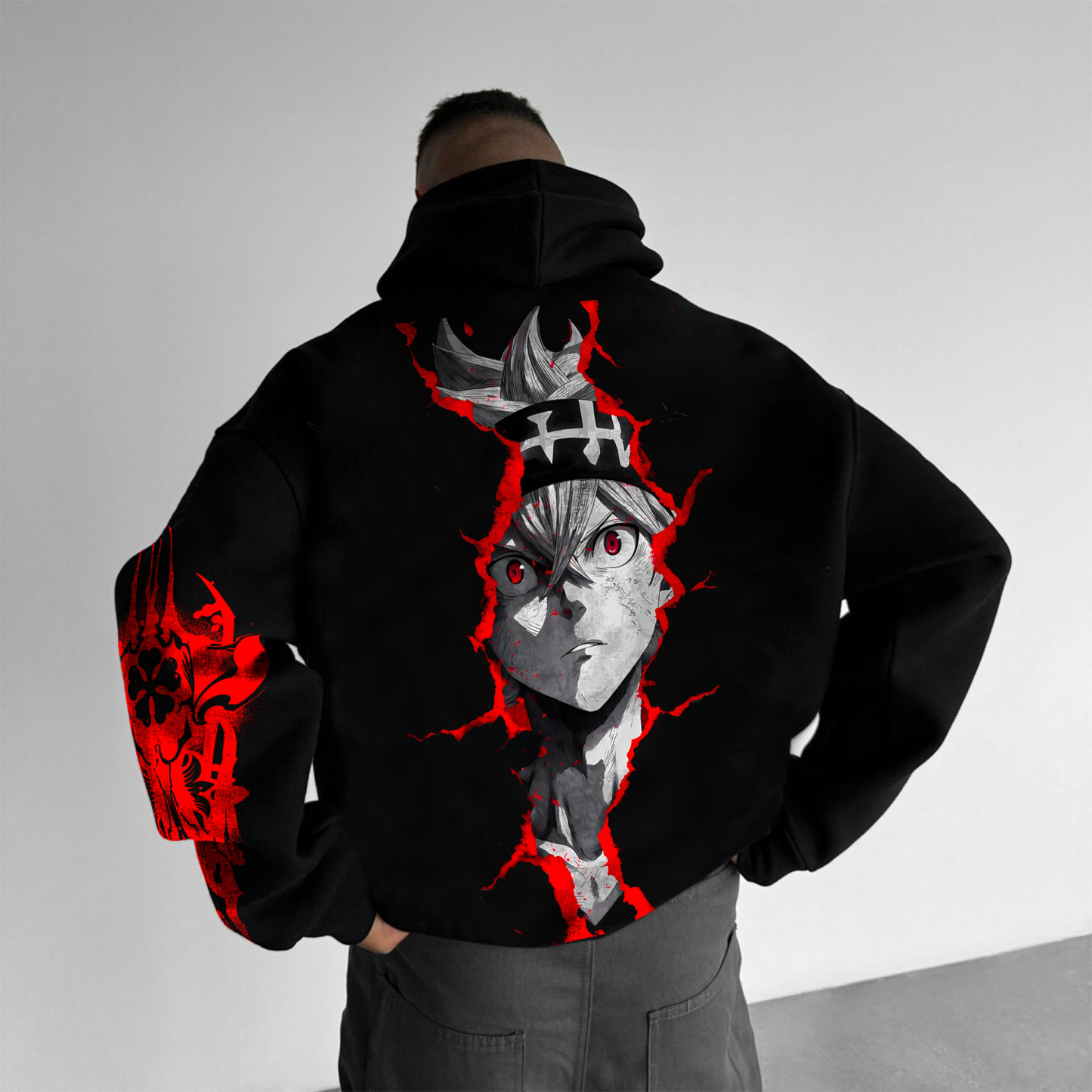Plus Velvet Unisex Anime Graphic Streetwear Vintage Hoodie