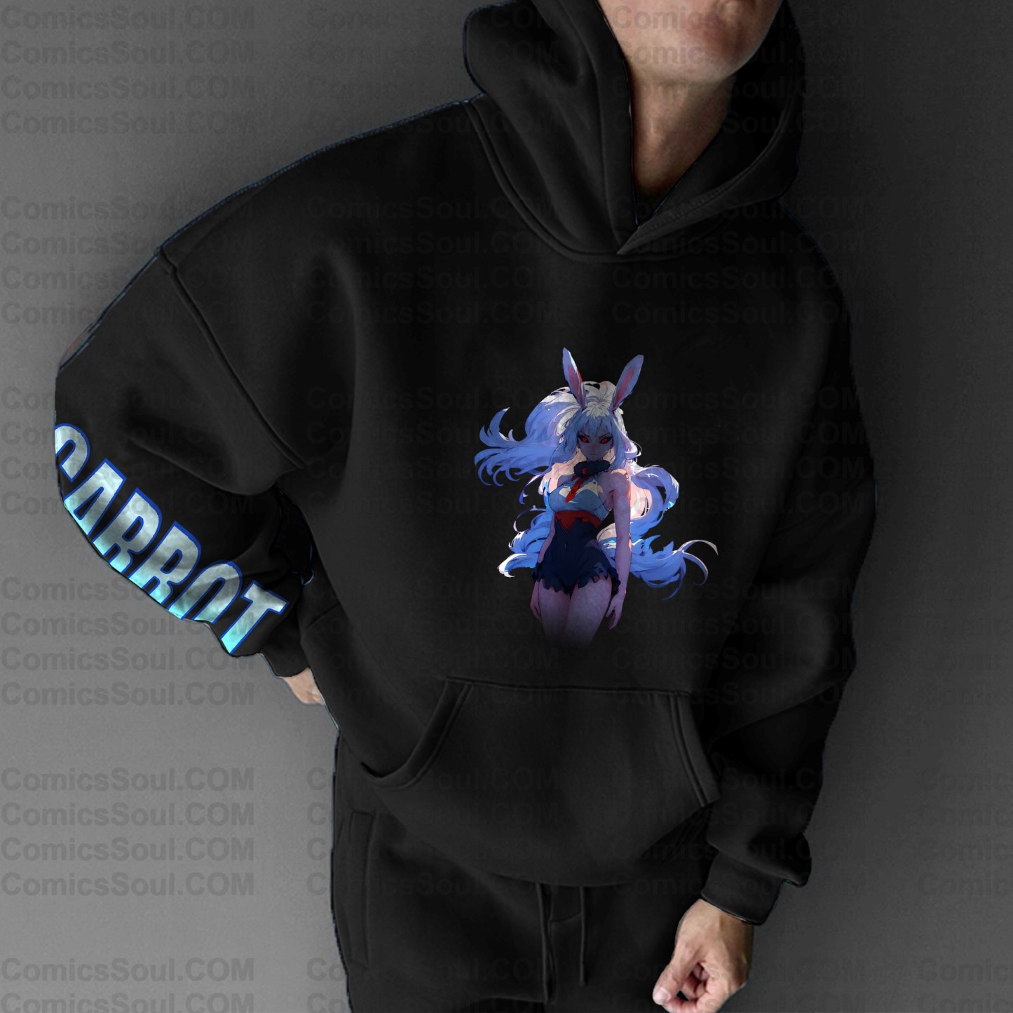 Unisex Anime Print  Casual Oversized Hoodie