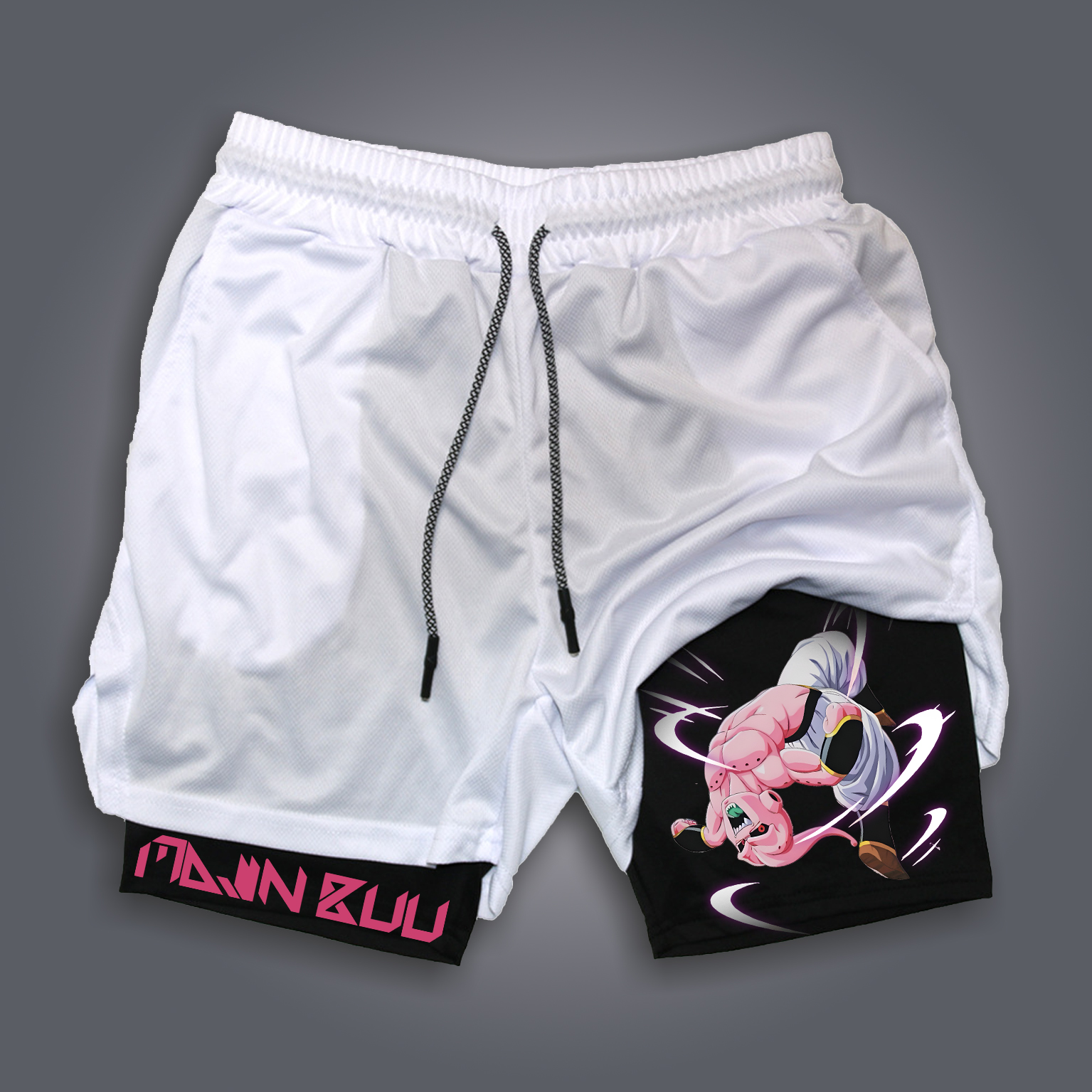 Unisex Anime Print Drawstring Dragon Ball Shorts