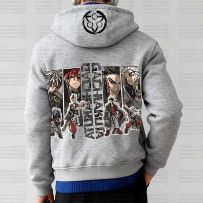 Unisex Graphic Streetwear Vintage Zipper Cardigan Plush Hoodie