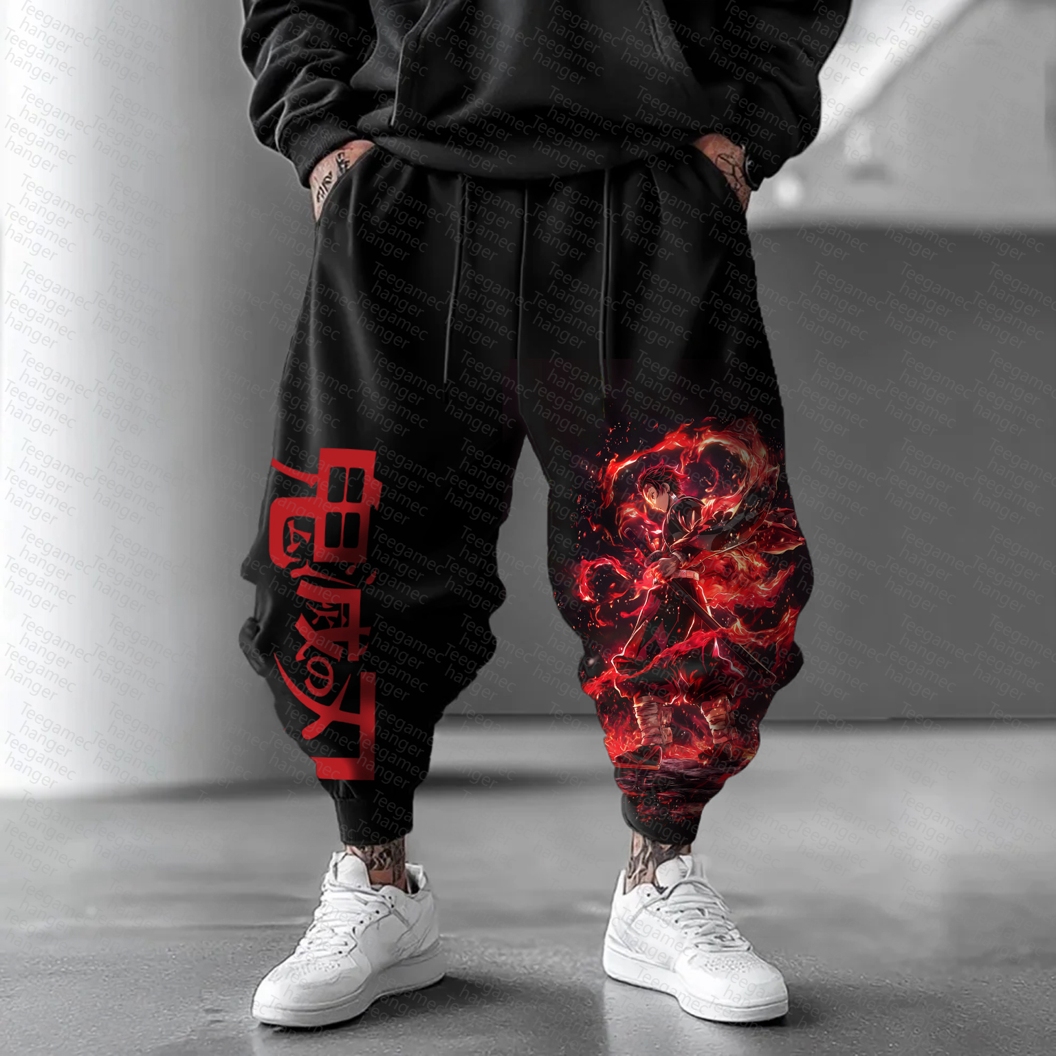 Unisex  Casual Anime Streetwear Pants