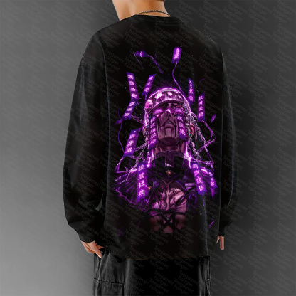 Unisex Anime Graphic Streetwear Vintage Long-Sleeved T-shirt