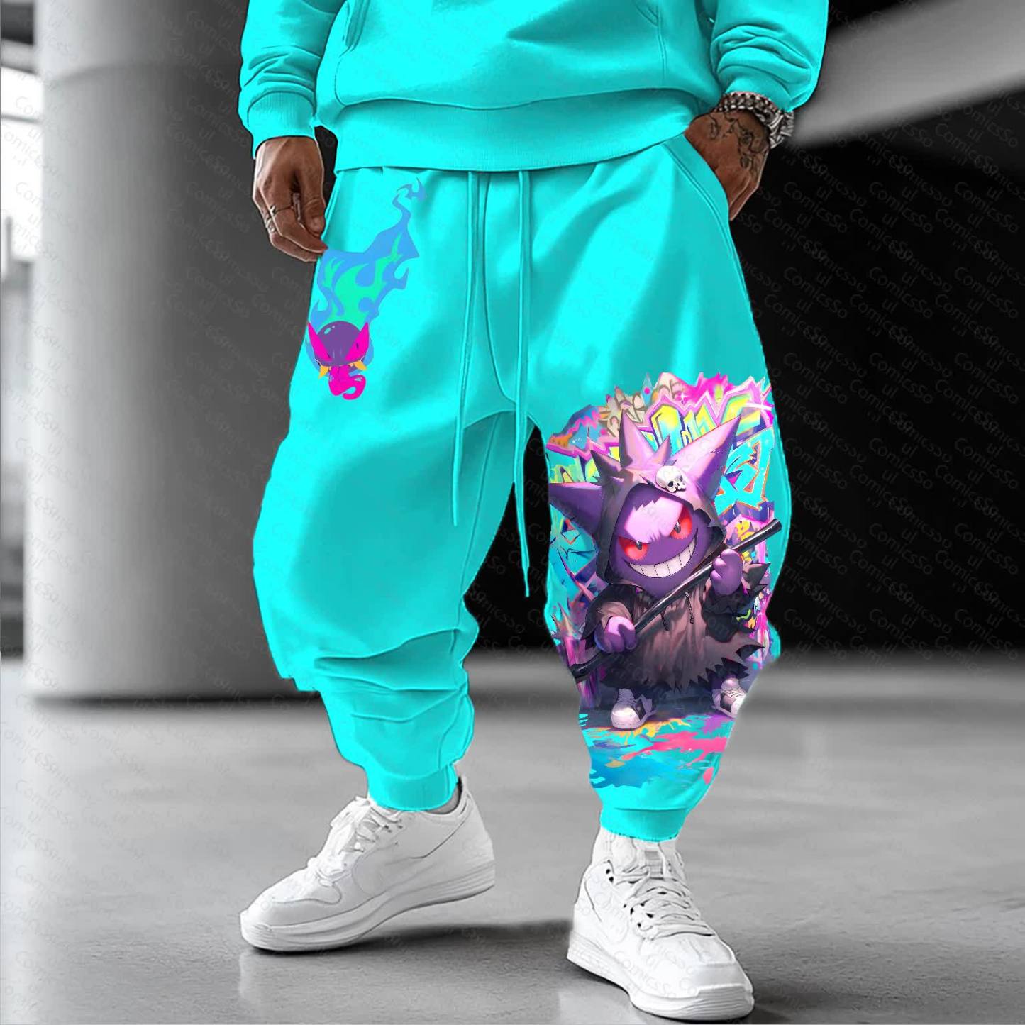 Unisex  “Pokémon” Casual Anime Streetwear Pant