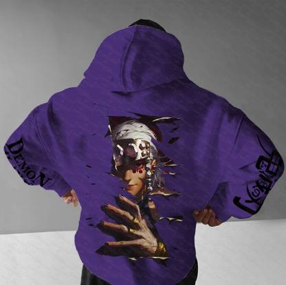 Unisex “Demon Slayer” Anime Graphic Streetwear Vintage Hoodie