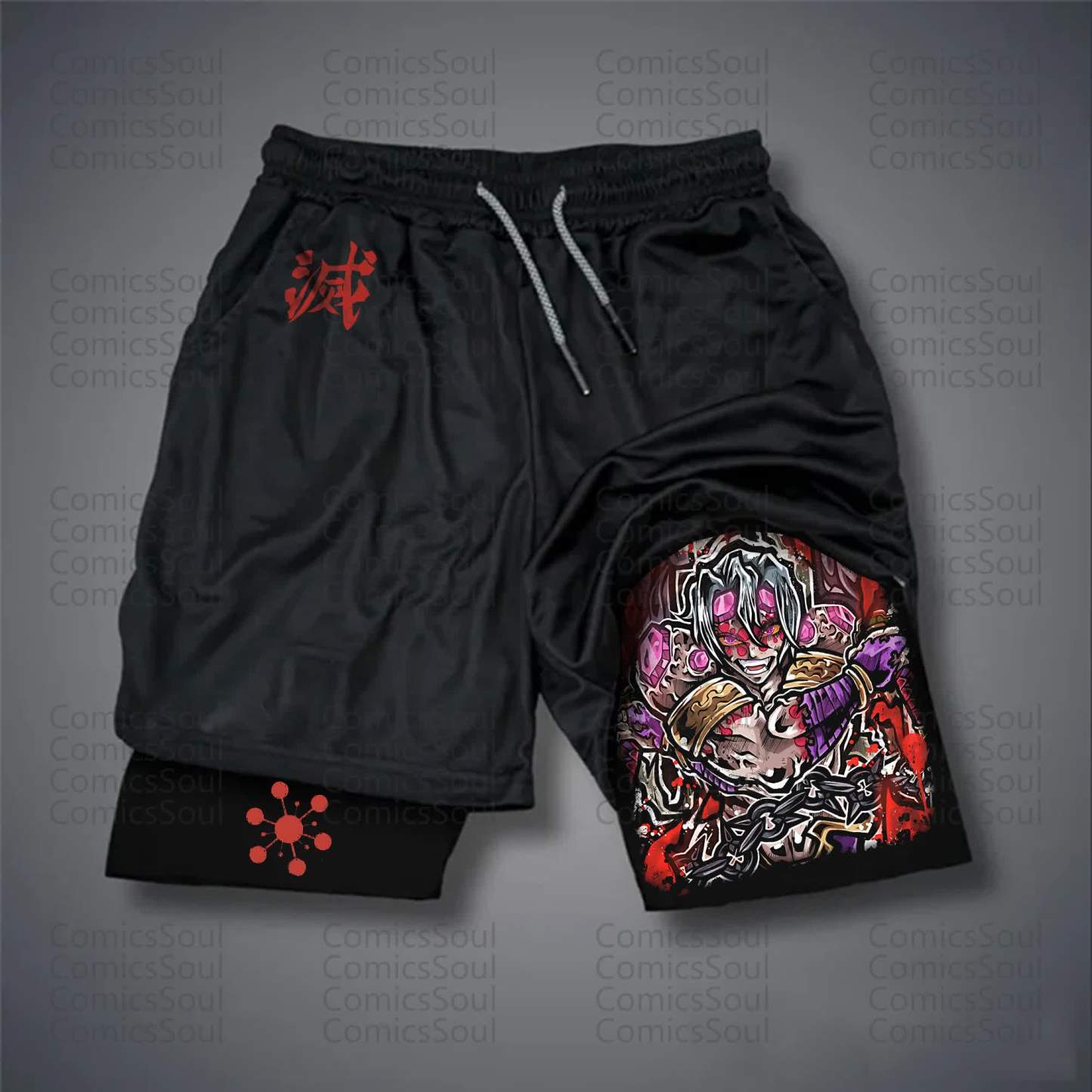 Unisex Casual Anime Streetwear Shorts 丨Demon Slayer X Pokémon